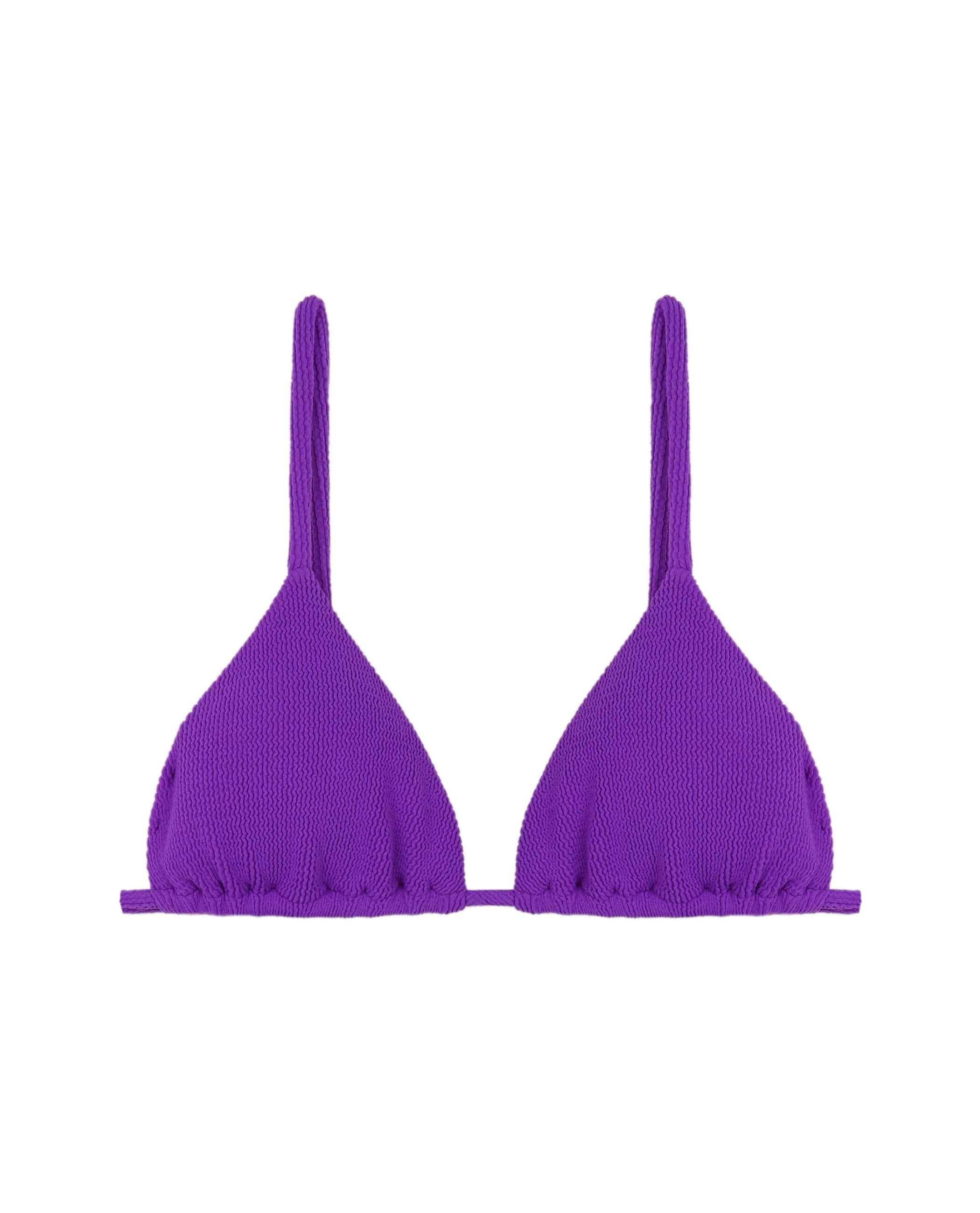Top de Biquíni Triângulo Purplelight com Estrutura e Foams Amovíveis Violeta-3
