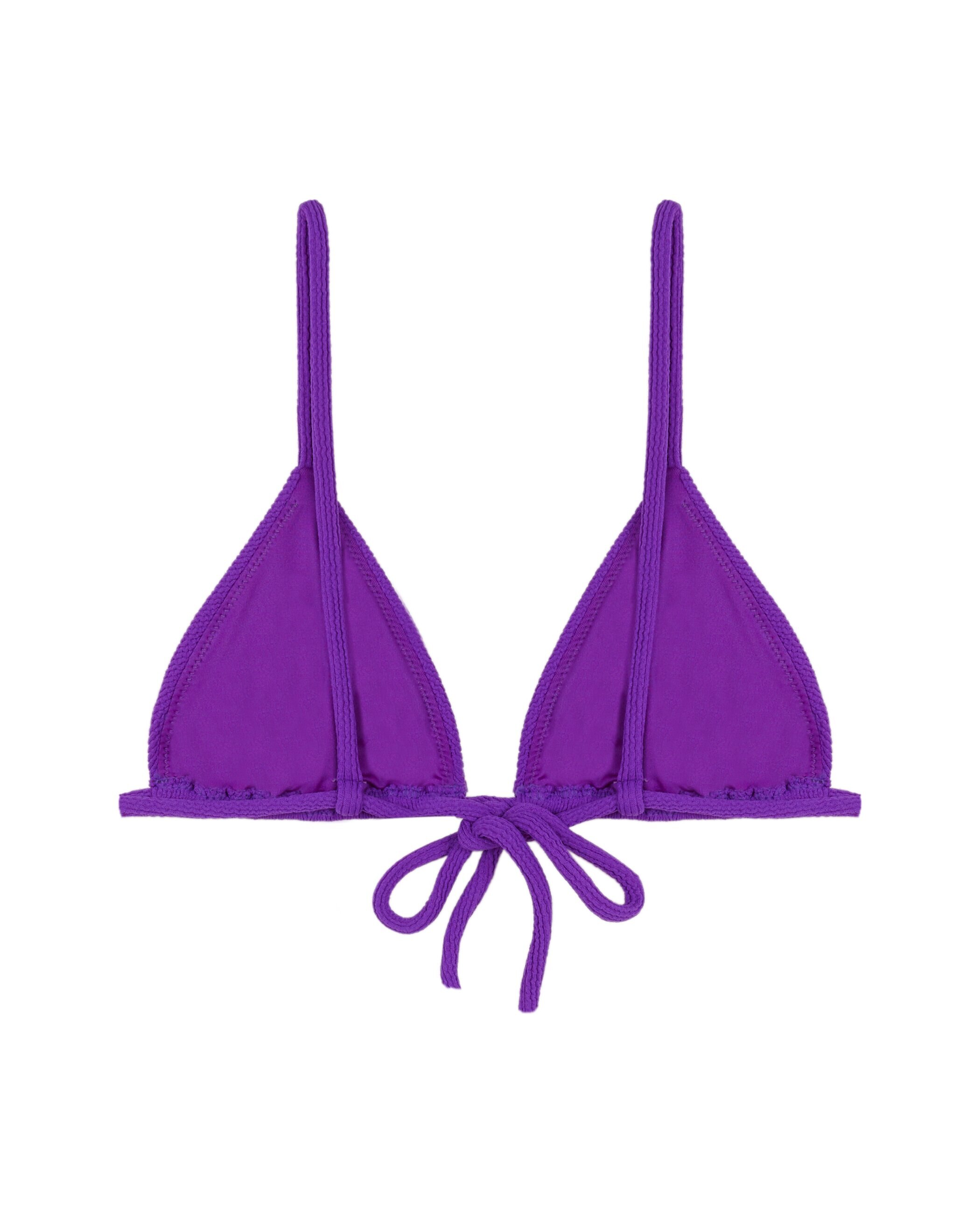 Top de Biquíni Triângulo Purplelight com Estrutura e Foams Amovíveis Violeta-4