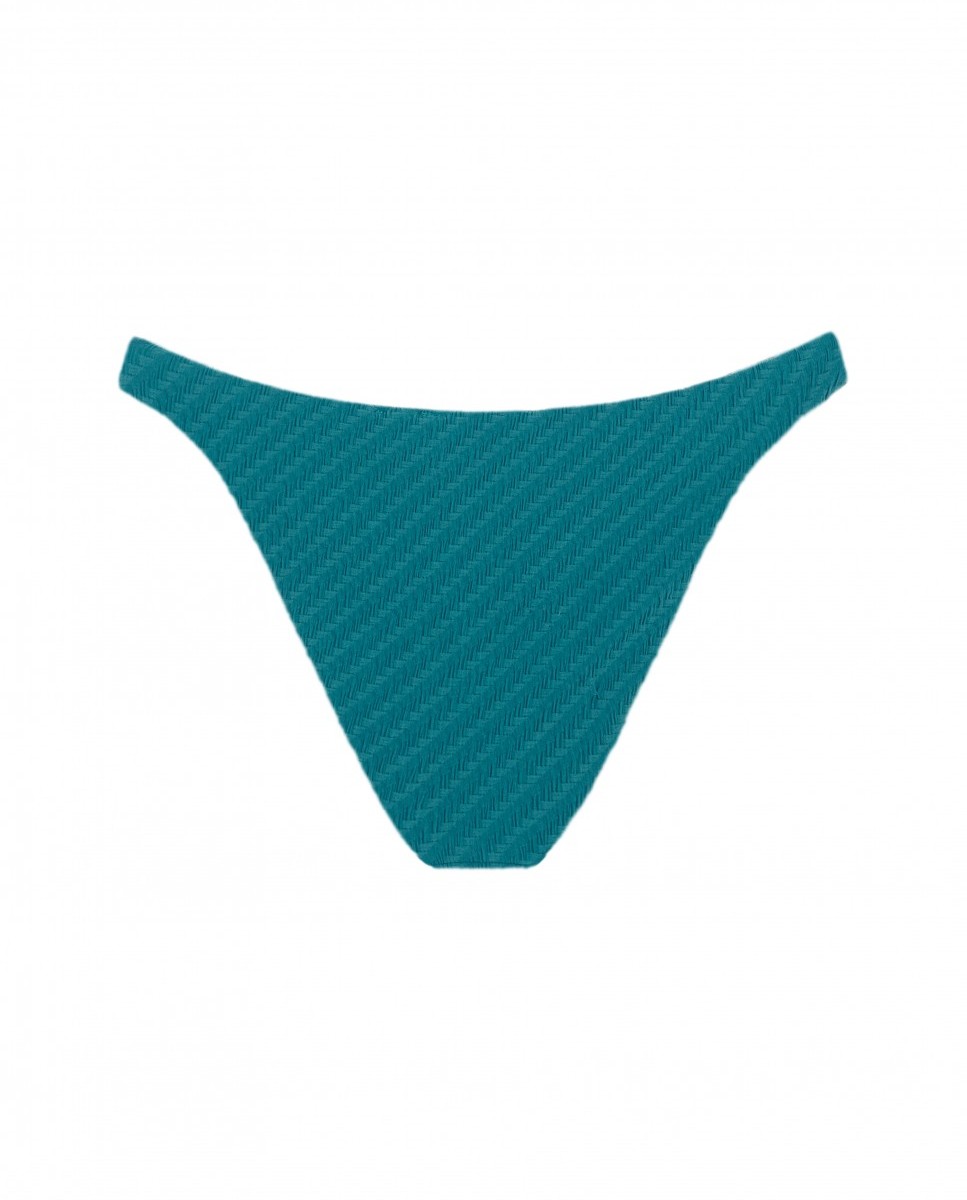 Cueca de Biquíni Petróleo com Estrutura e Forro Verde-4