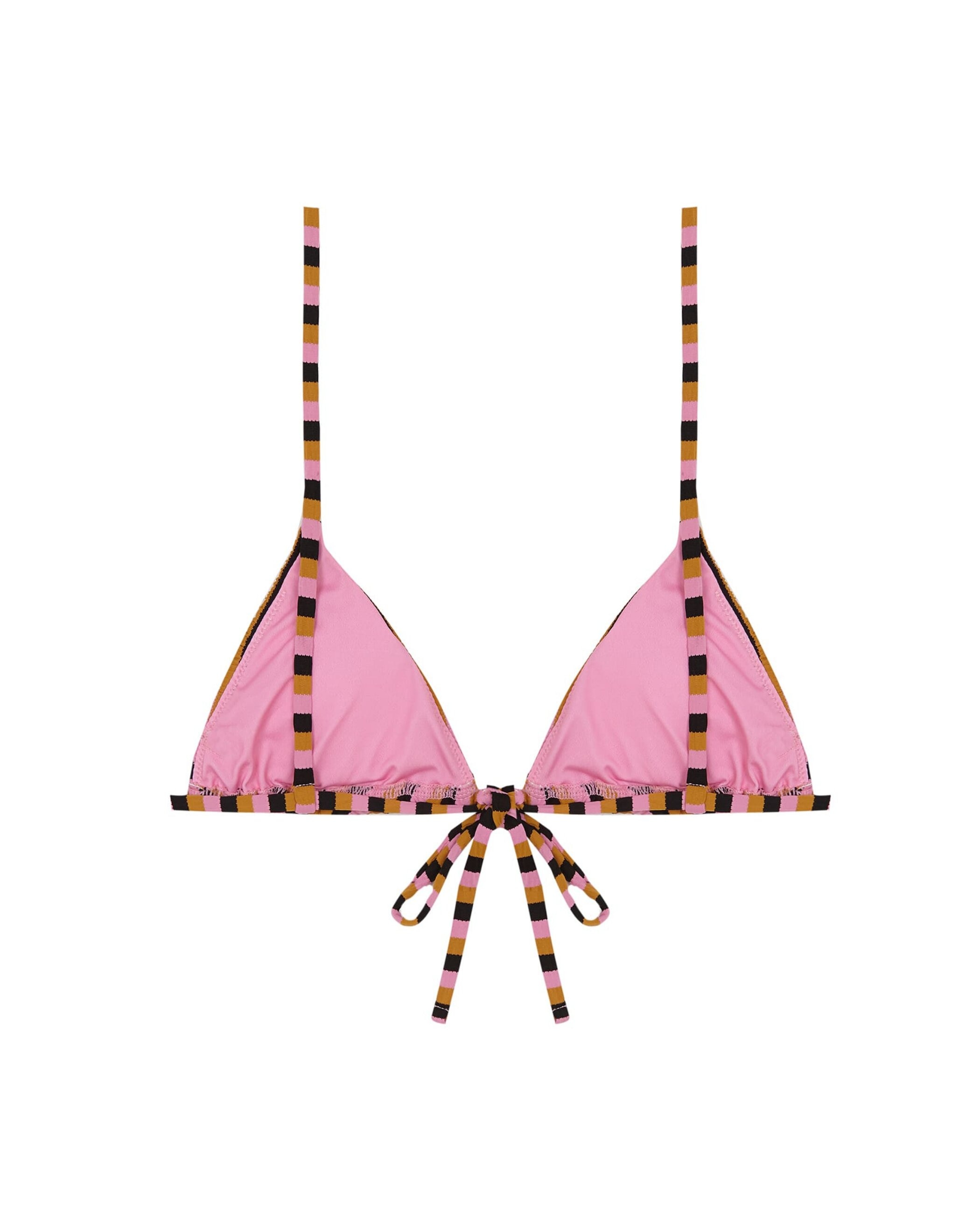 Top de Biquíni Triângulo Butterfly com Estrutura e Foams Amovíveis Cereja / Rosa-4