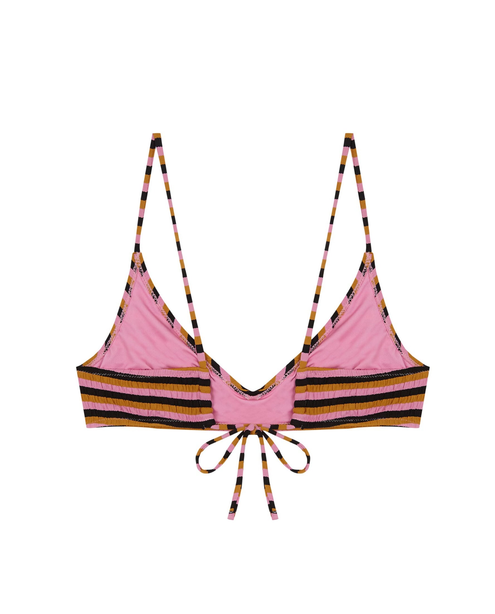 Top de Biquíni Vela Butterfly com Estrutura e Foams Amovíveis Rosa / Preto-4