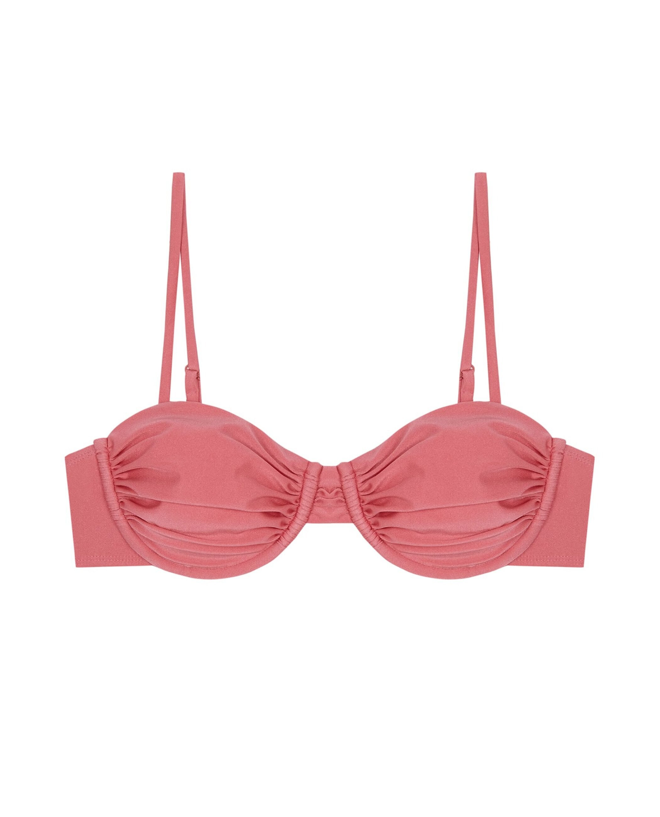 Top de Biquíni Balconette Rosé com Foams Amovíveis Rosa-claro-3