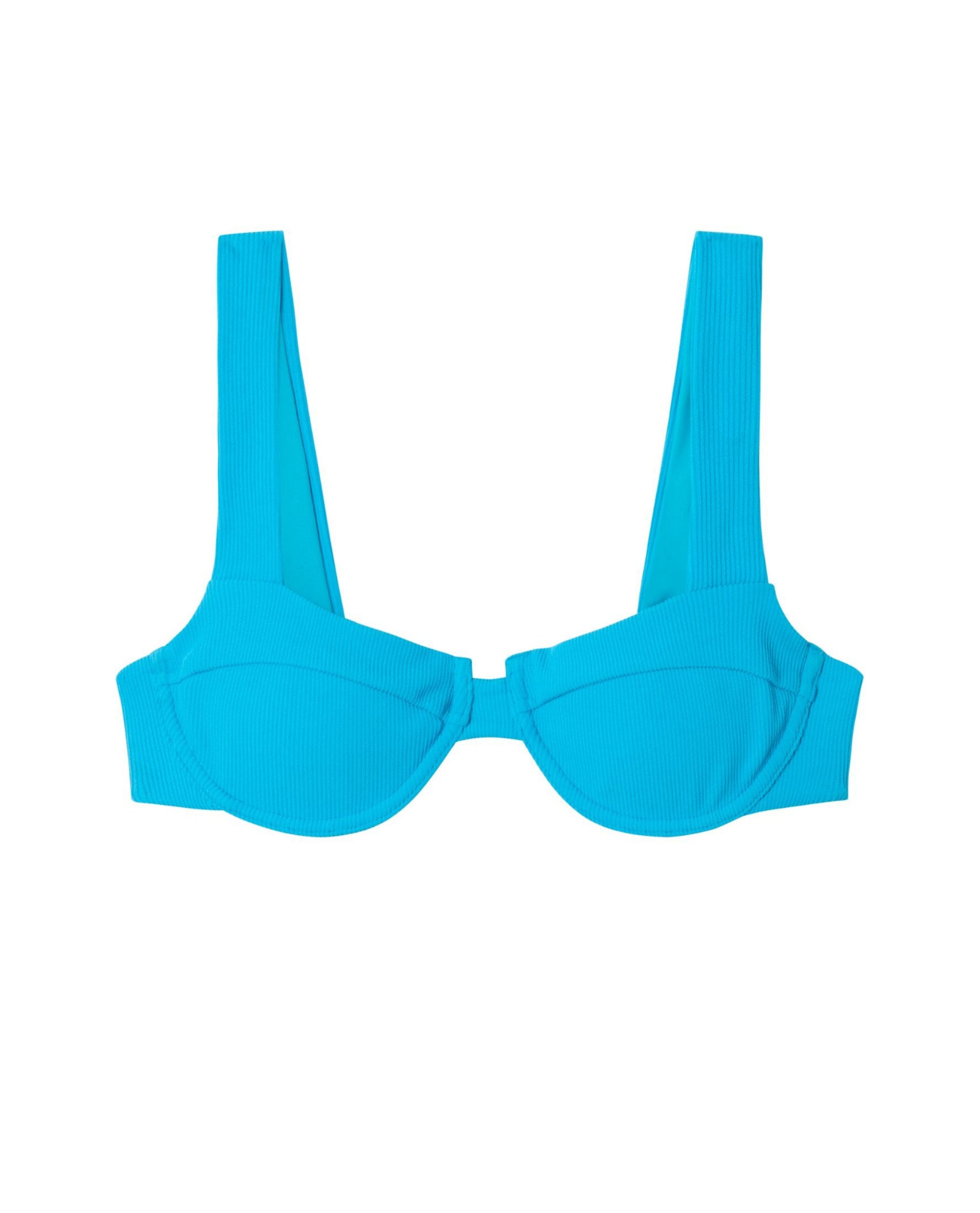 Top de Biquíni Balconette Bluebird com Estrutura, Fecho Multiposições e Foams Amovíveis Turquesa-3