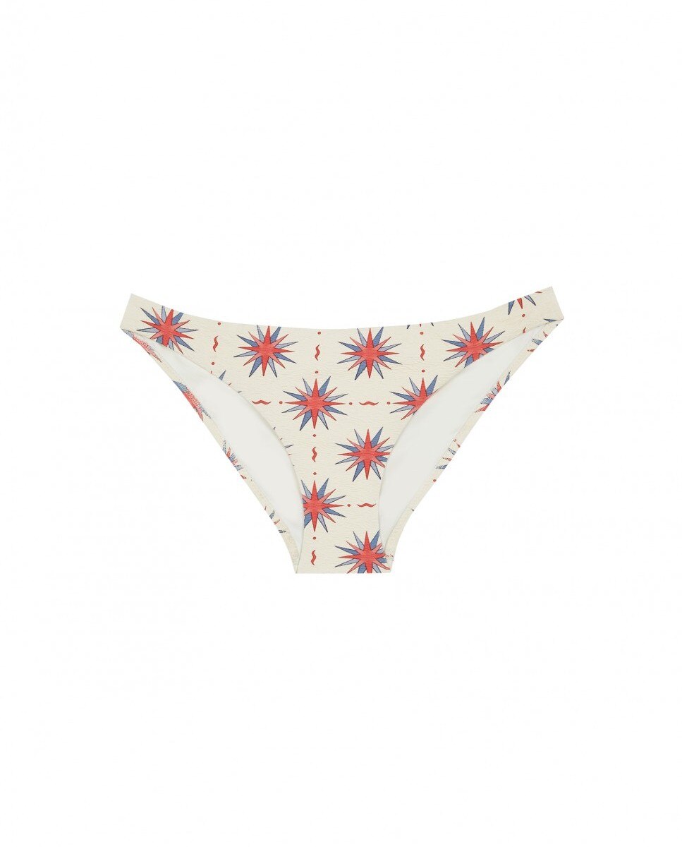 Cueca de Biquíni Astro com Estrutura e Forro Multicolor-3