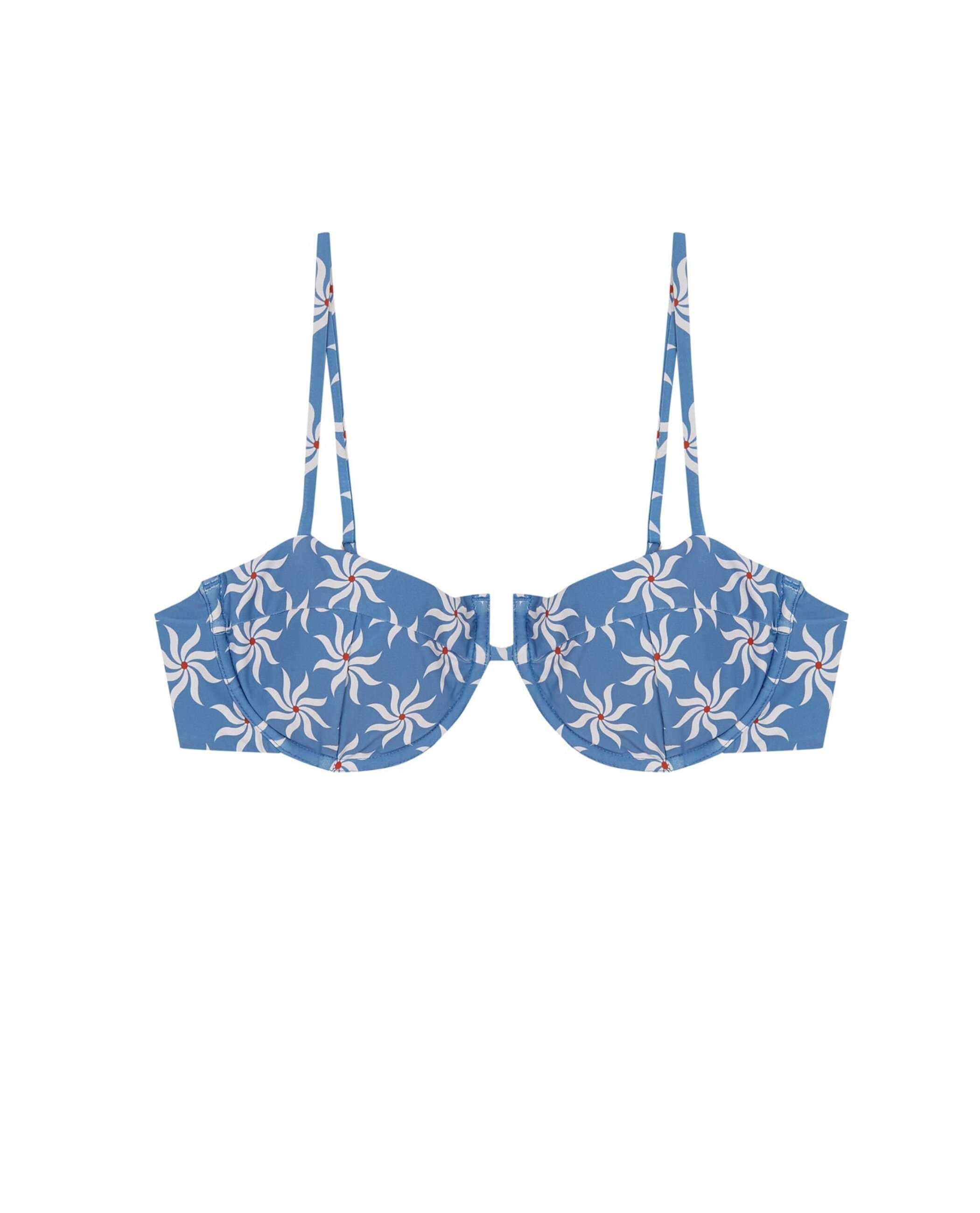 Top de Biquíni Balconette Magnoliablue com Fecho Multiposições e Foams Amovíveis Multicolor-3