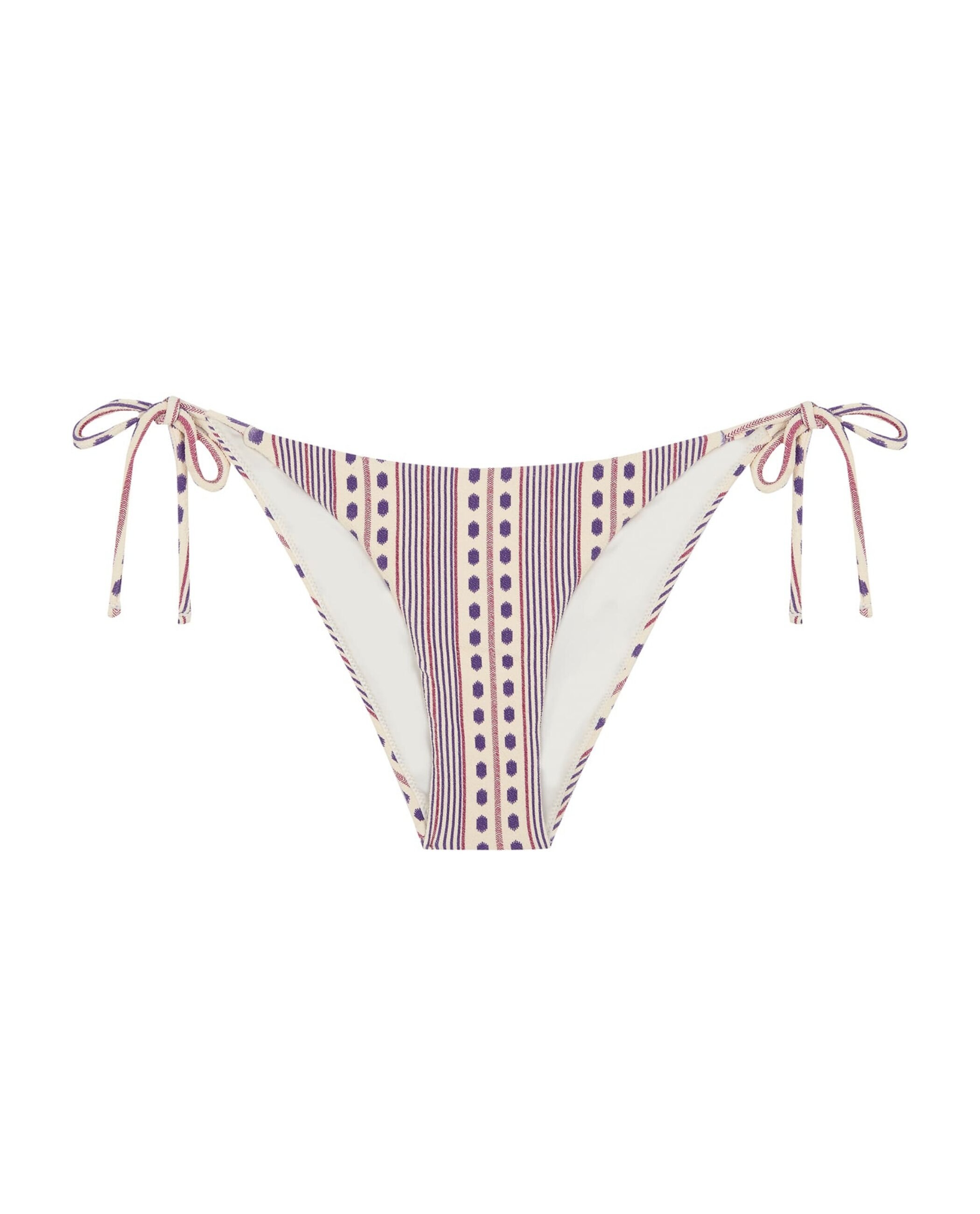 Cueca de Biquíni Puglia com Estrutura, Laço e Forro Violeta-3