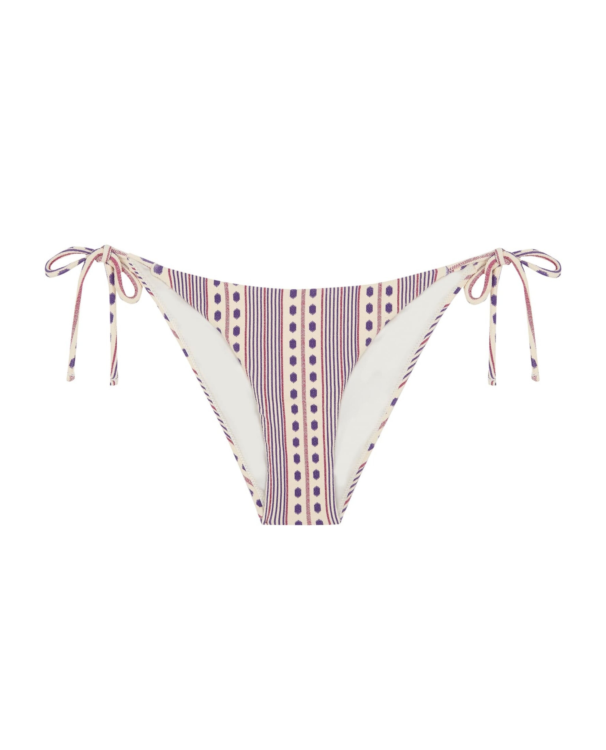 Cueca de Biquíni Puglia com Estrutura, Laço e Forro Violeta-3