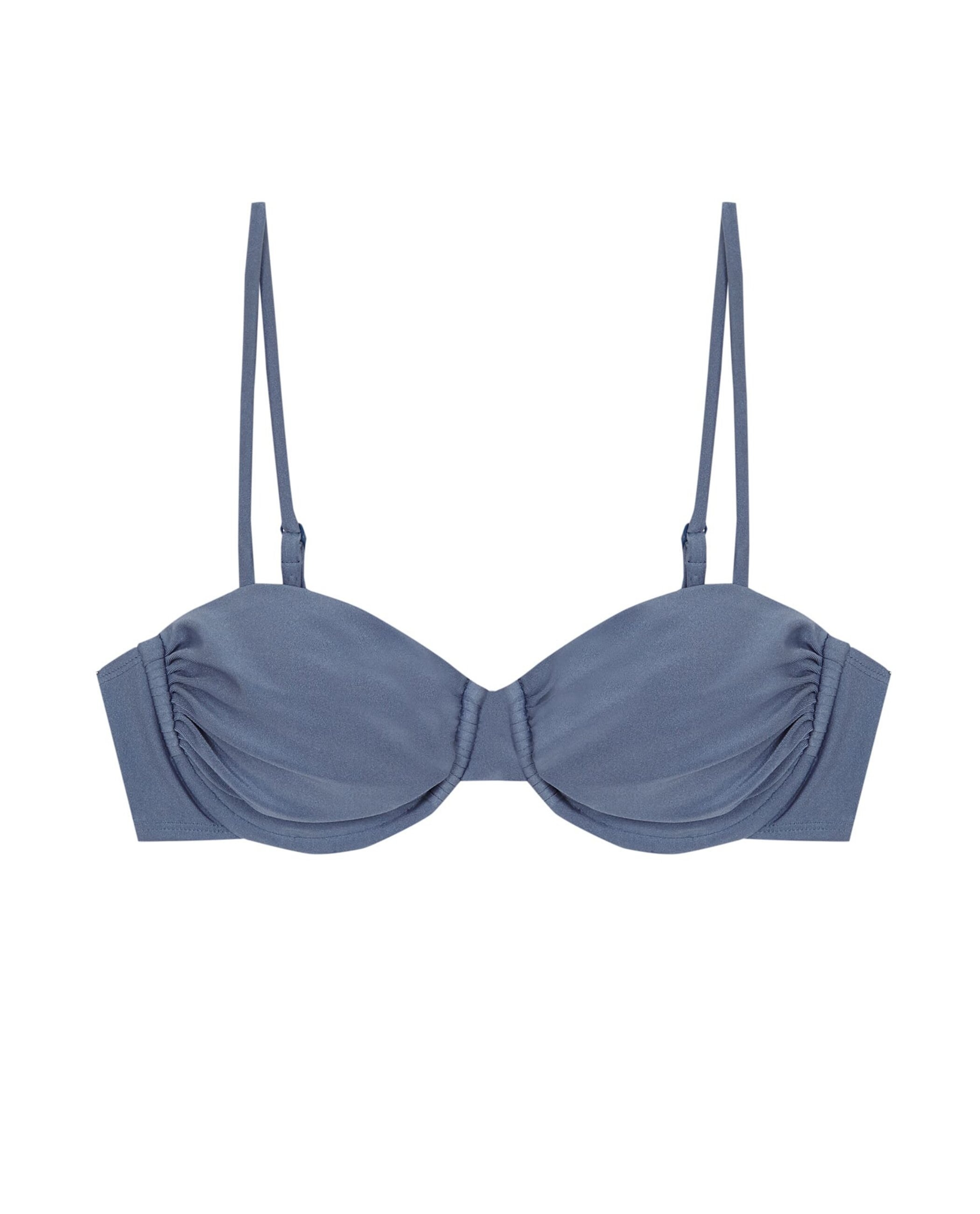 Top de Biquíni Balconette Isolablue com Estrutura e Foams Amovíveis Azul-celeste-3
