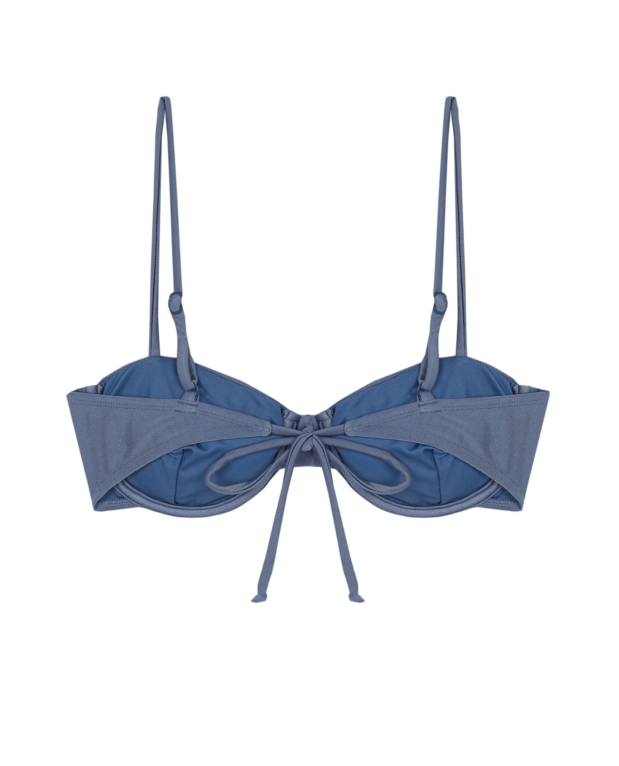 Top de Biquíni Balconette Isolablue com Estrutura e Foams Amovíveis Azul-celeste-4