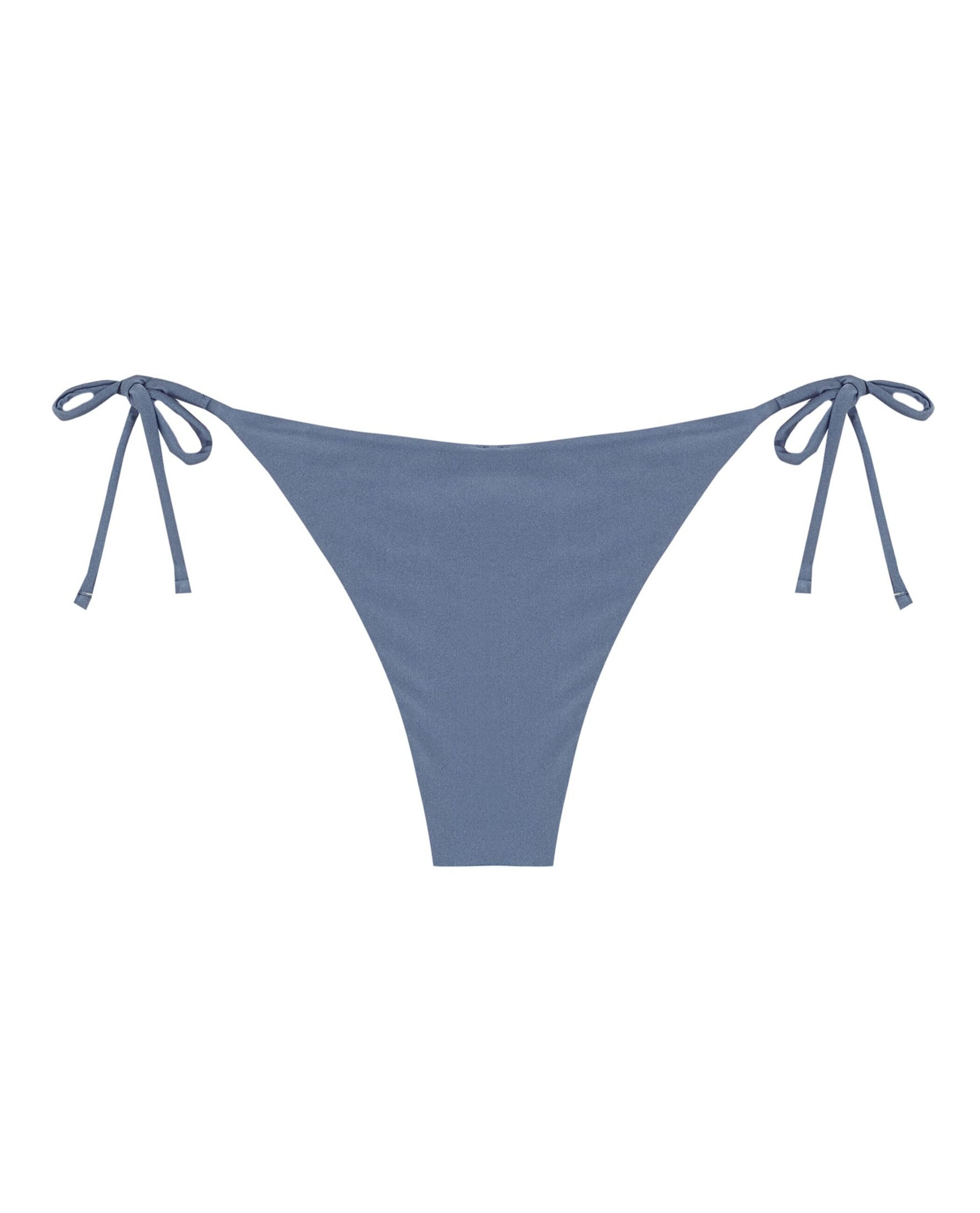 Cueca de Bikini Isolablue com Laço e Forro Azul-4