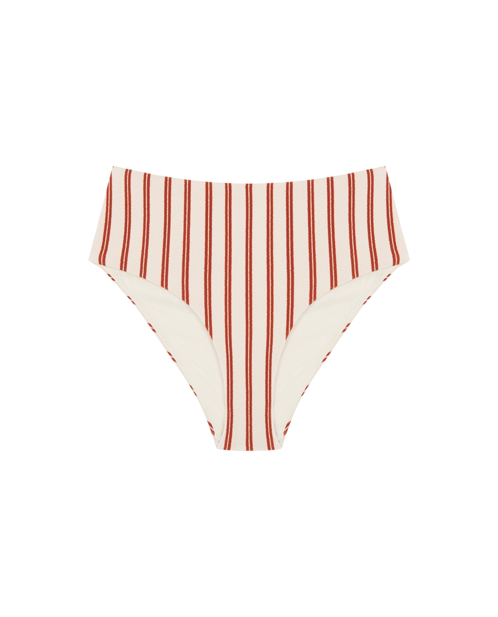 Cueca Alta de Biquíni Mandorla com Cobertura Clássica, Forro e Estrutura Bicolor-3