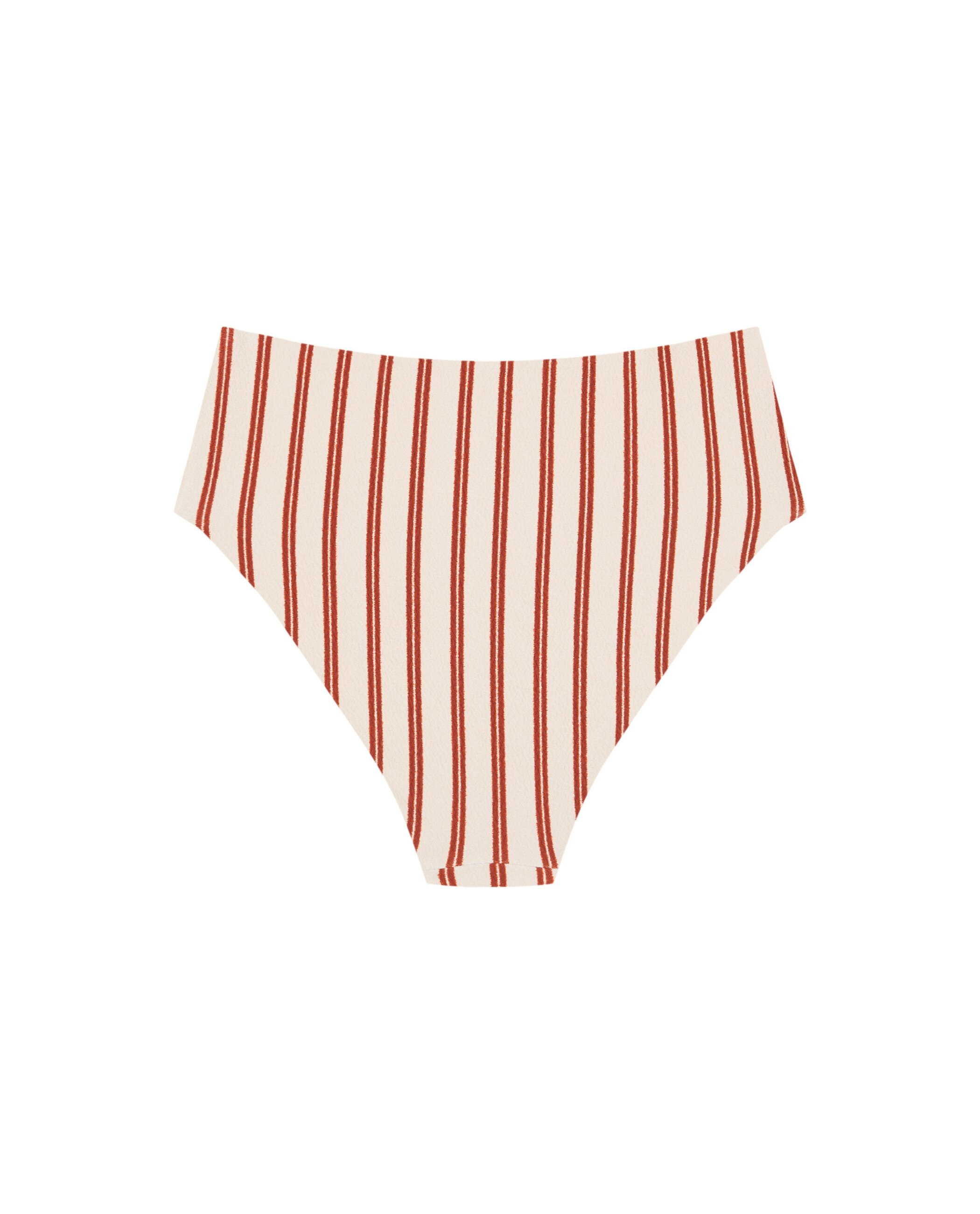 Cueca Alta de Biquíni Mandorla com Cobertura Clássica, Forro e Estrutura Bicolor-4