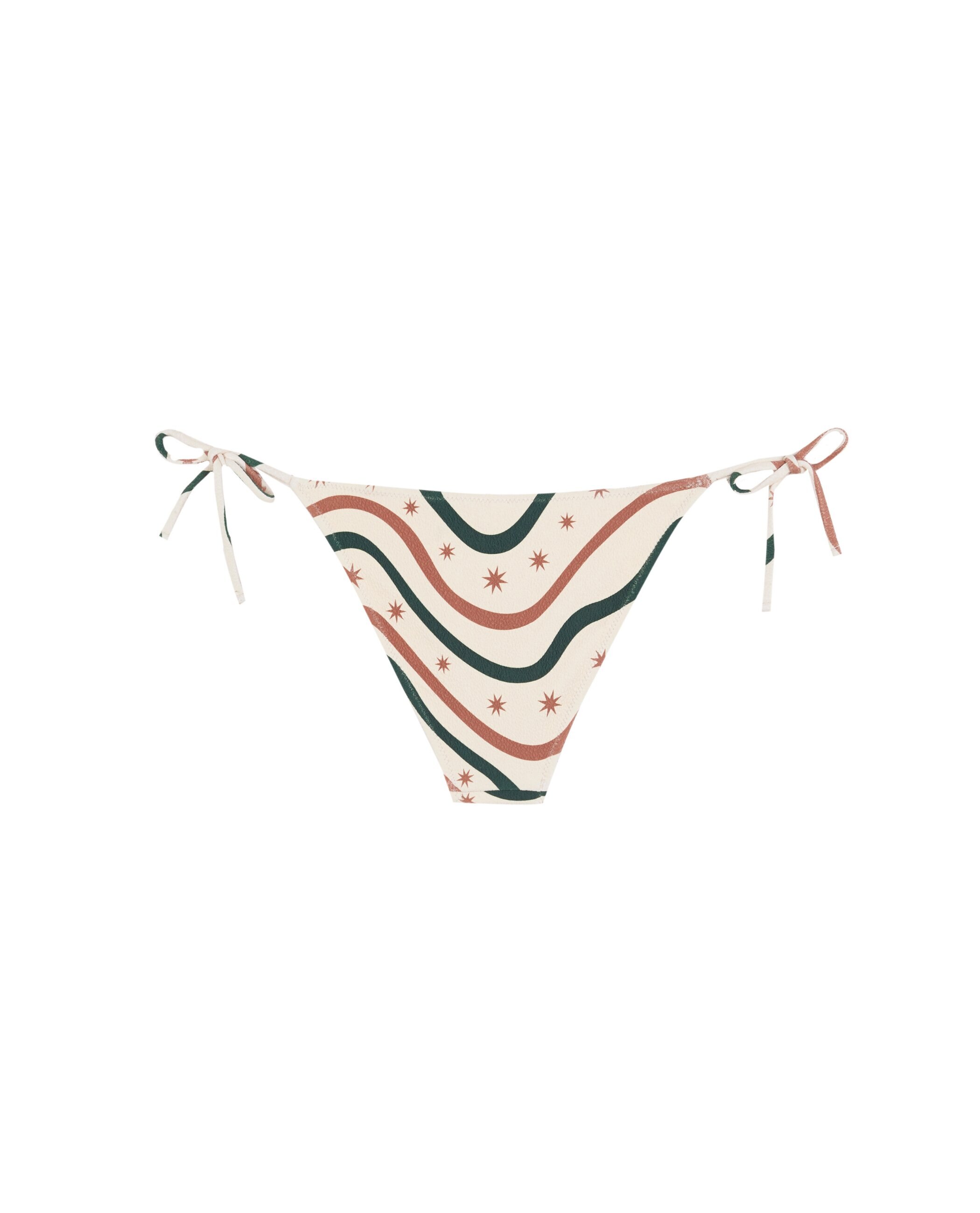 Cueca de Biquíni Meteoro com Cobertura Clássica, Laço e Estrutura Multicolor-4