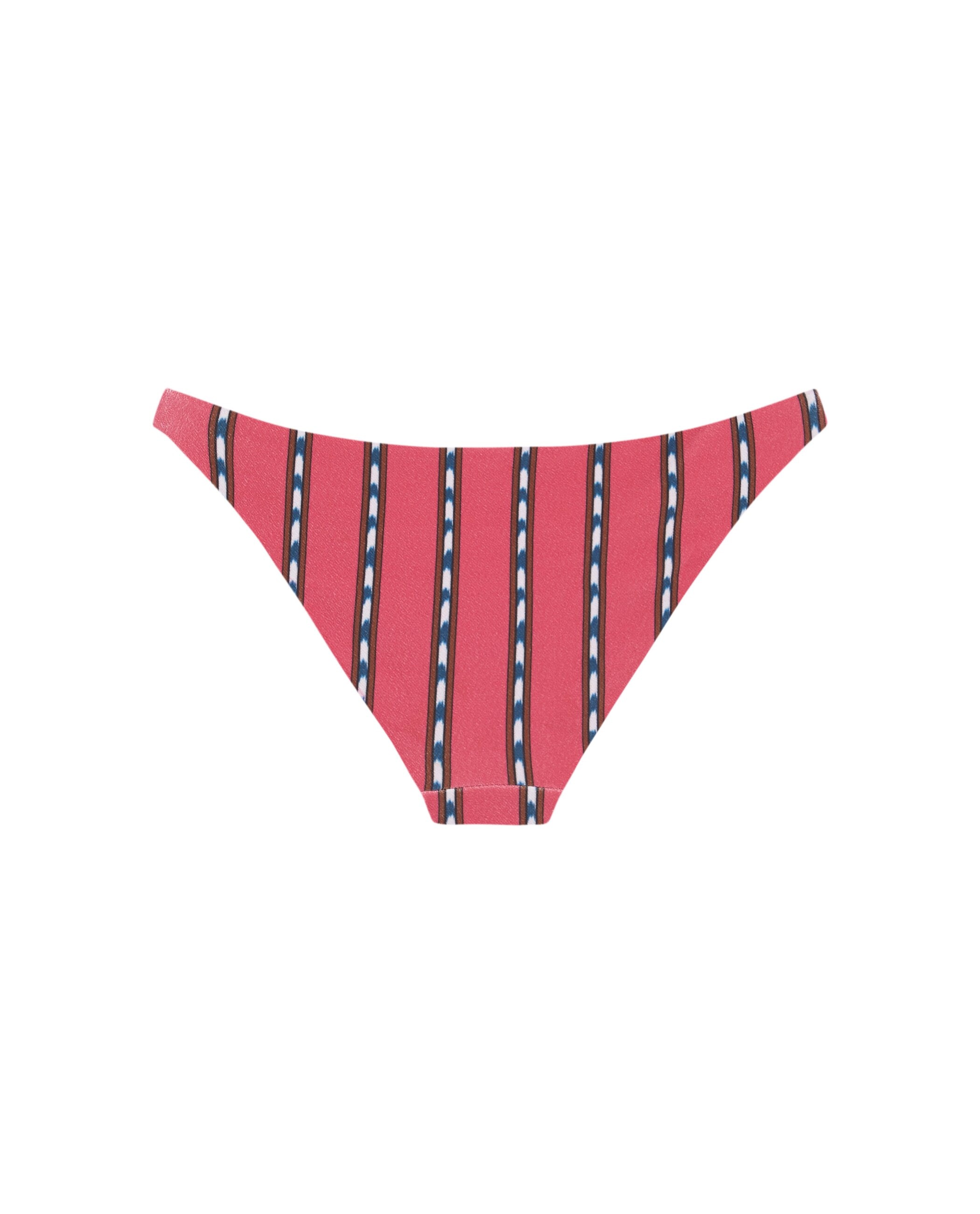 Cueca de Biquíni Salina com Cobertura Clássica, Estrutura e Forro Rosa / azul marinho-4