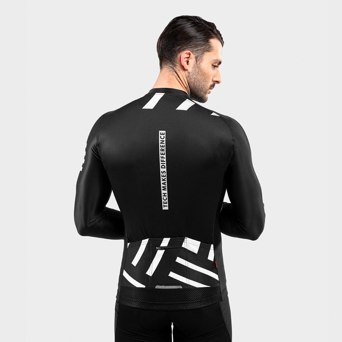 Maillot de Manga Comprida M2 Siroko Preto / Branco-2