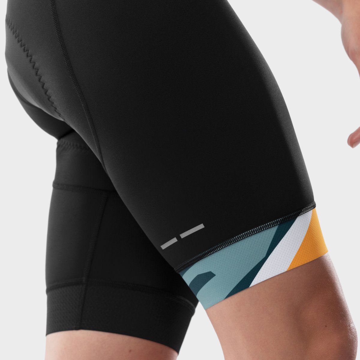 Culotte Curto Ciclismo Bx Siroko Preto / Amarelo-4