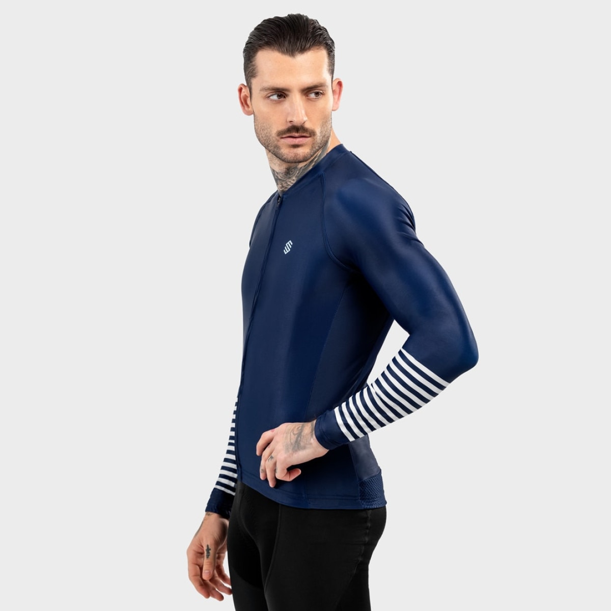 Maillot de Manga Comprida M2 Siroko Azul-marinho-3