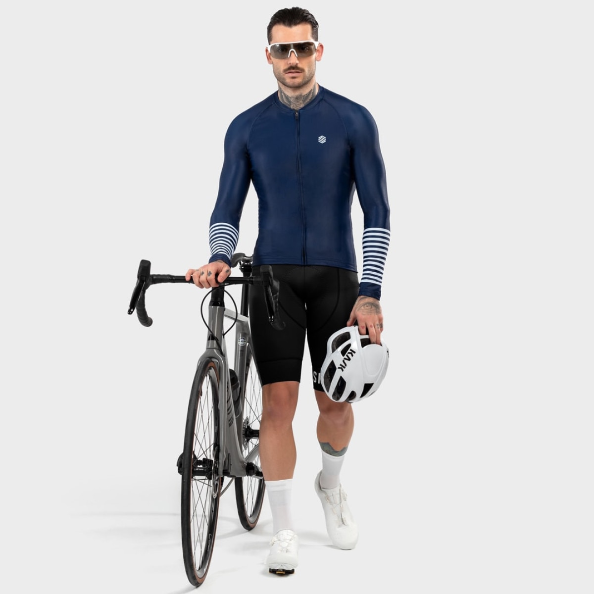 Maillot de Manga Comprida M2 Siroko Azul-marinho-4
