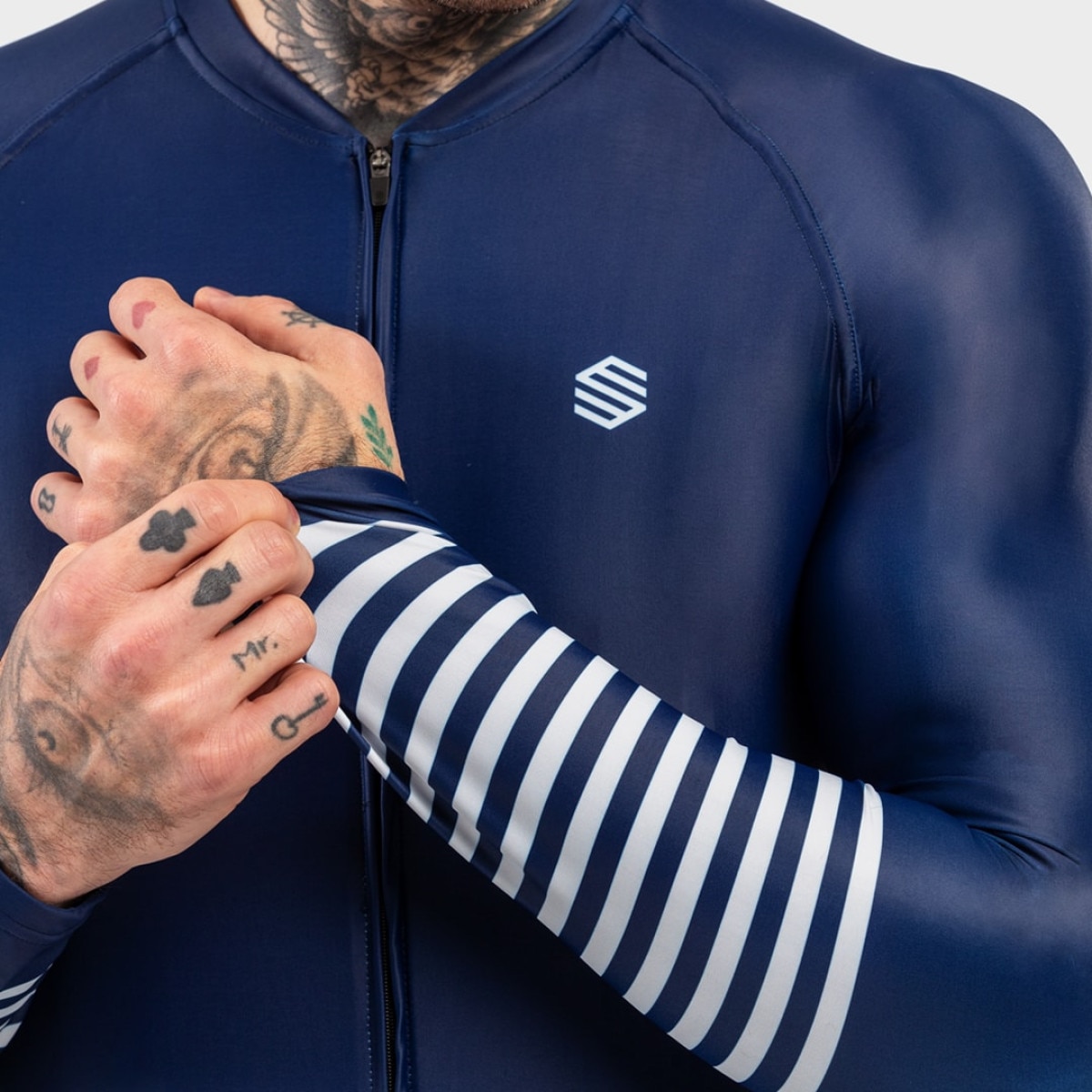 Maillot de Manga Comprida M2 Siroko Azul-marinho-5