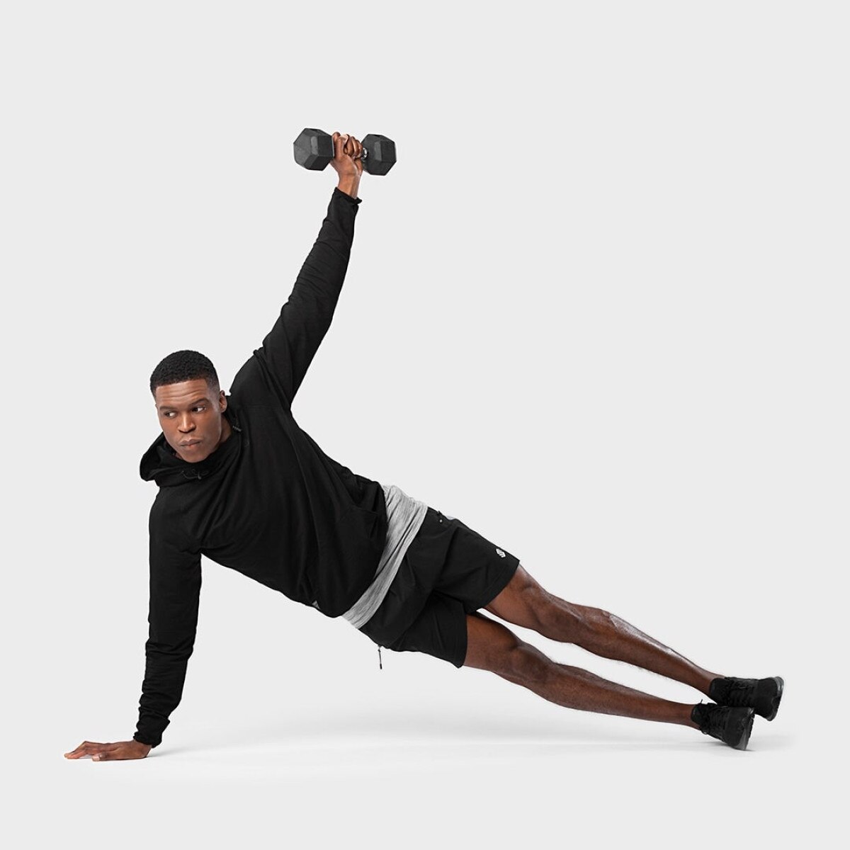 Sweatshirt Fitness Fitness-h1 Siroko Preto-4