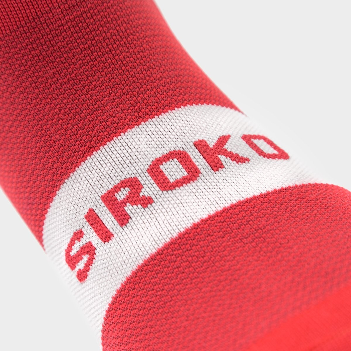 Meias de Ciclismo S1 Siroko Vermelho-cereja-2