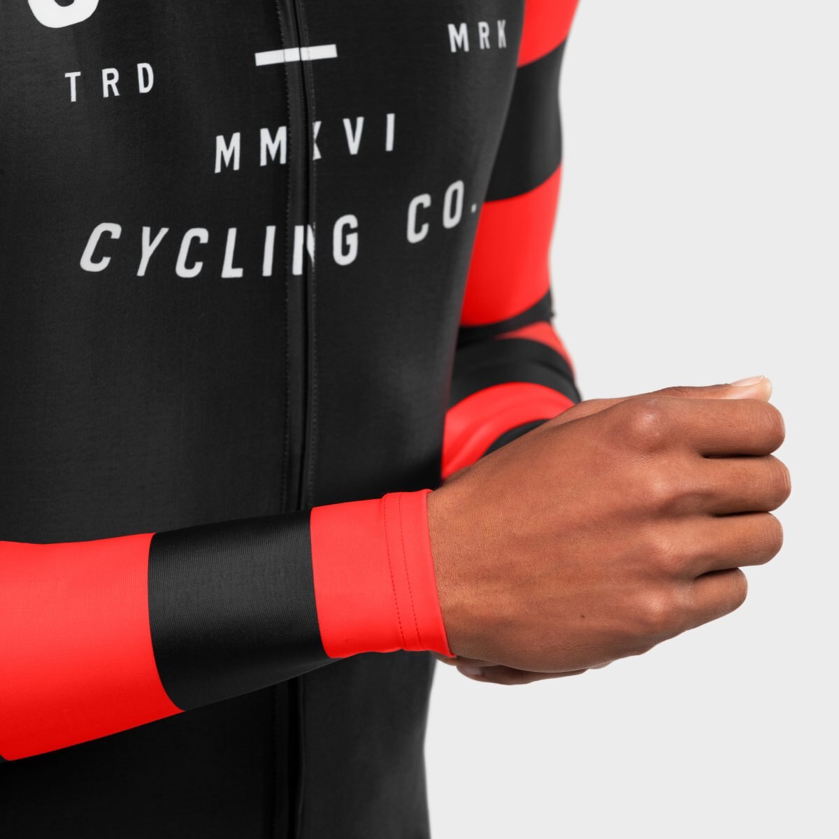Maillot de Manga Comprida M2 Siroko Preto / Vermelho / Branco-6