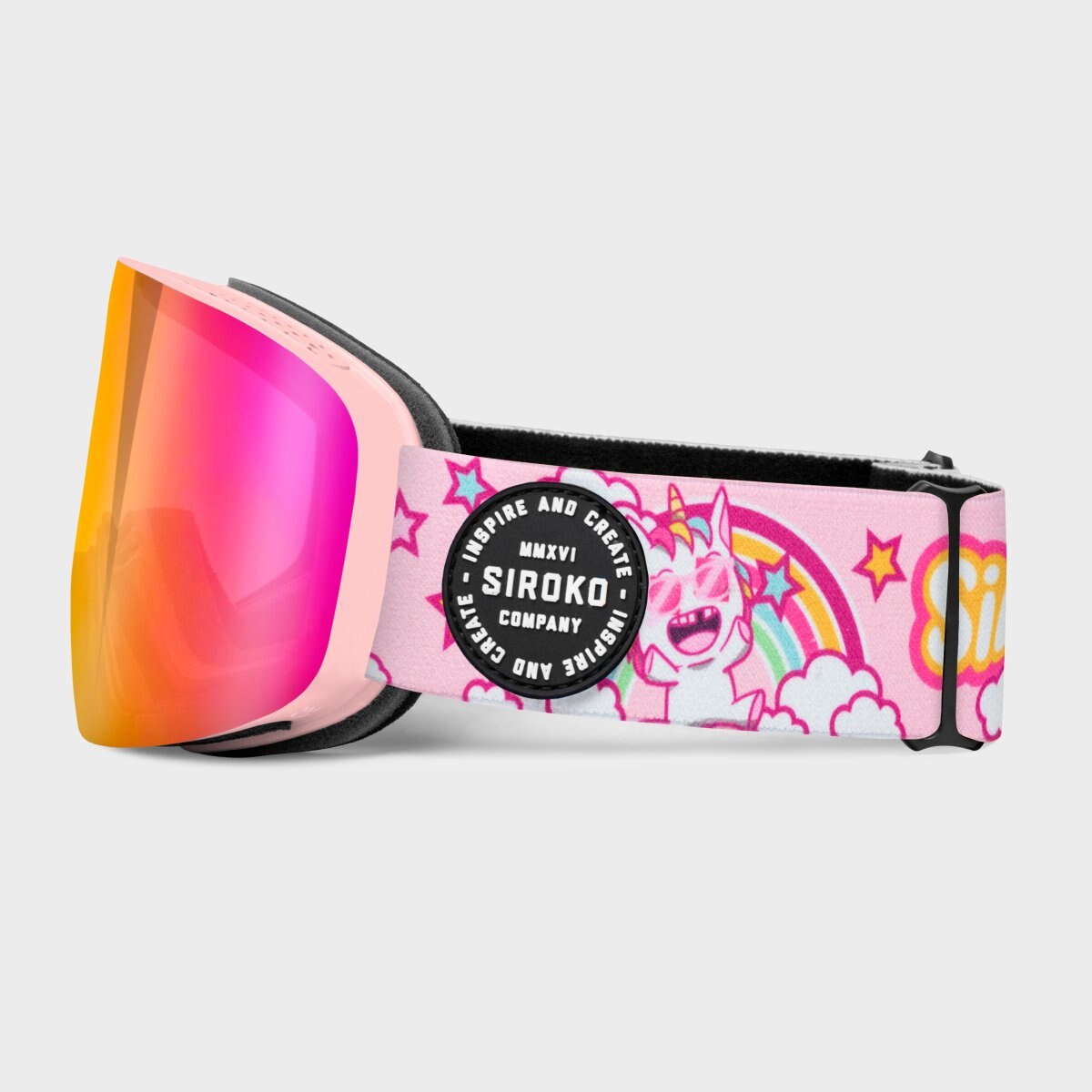 Óculos de Sol para Ski Criança Gx Kids Snow Unicorns Siroko Rosa-3