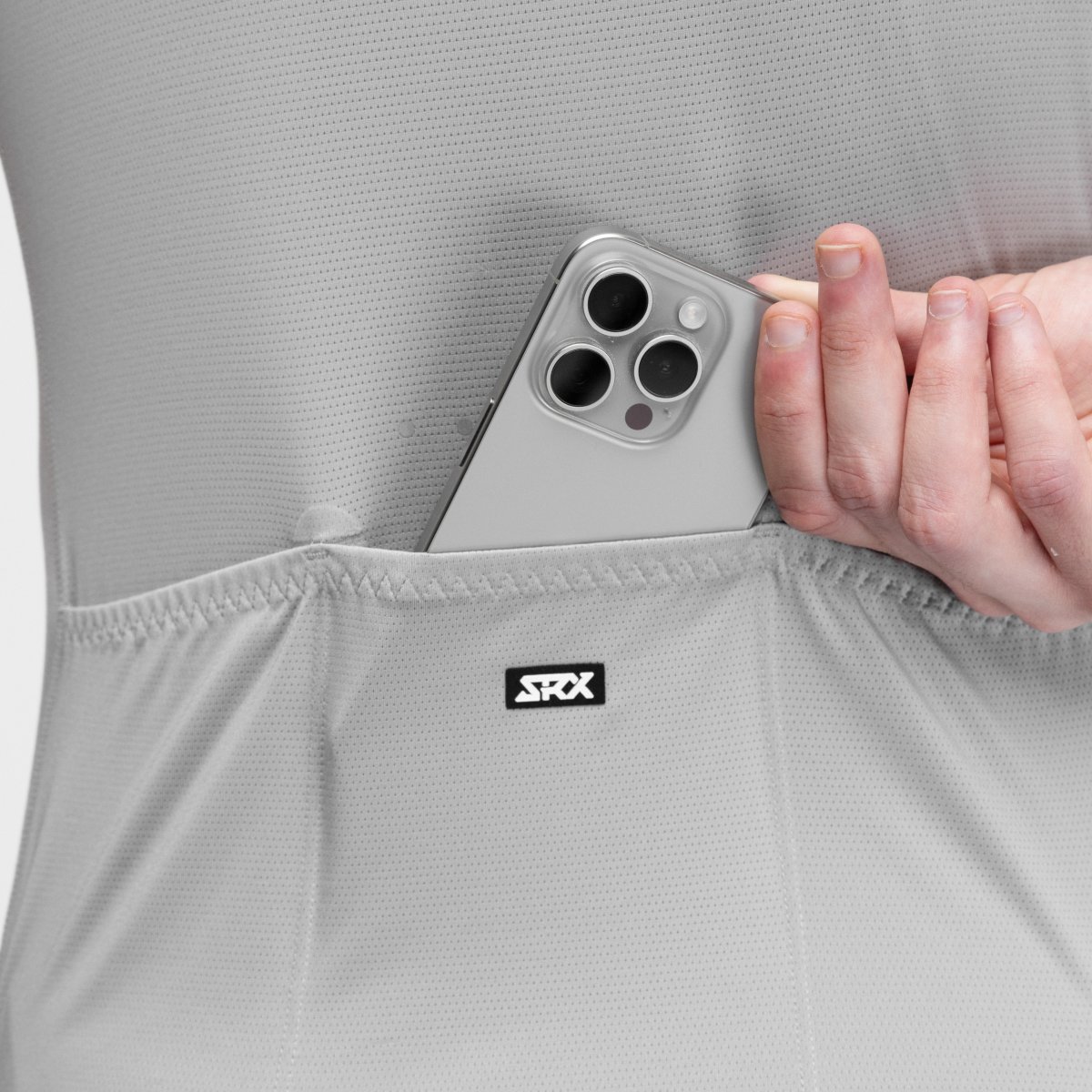 Maillot de Manga Curta Ultraligeiro Srx Siroko Cinzento-5