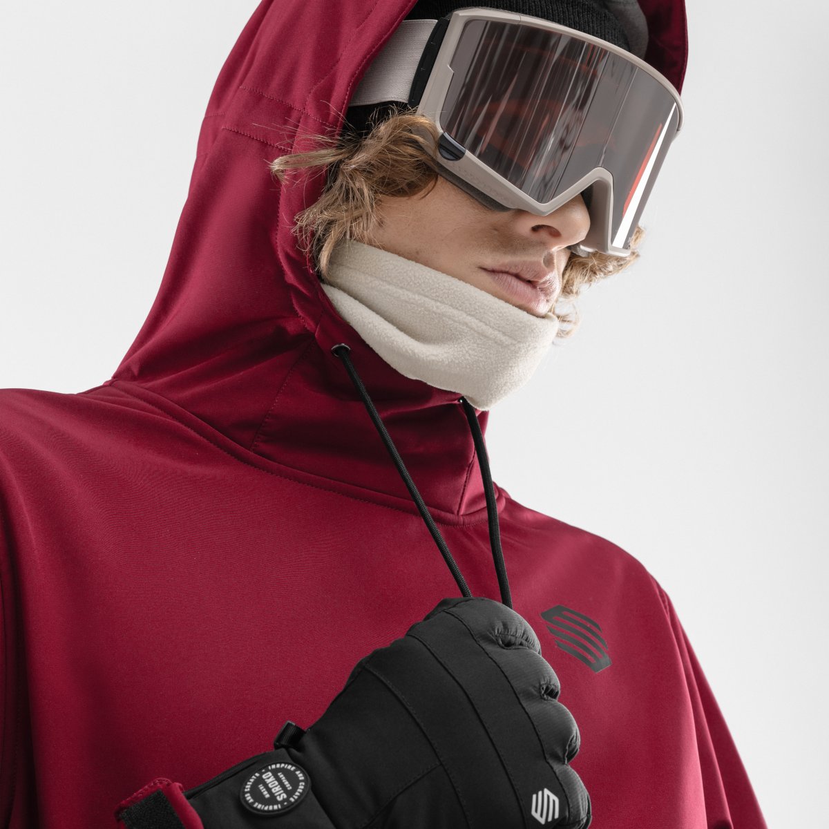 Casaco para Snowboard/ski W1 Siroko Vermelho-4
