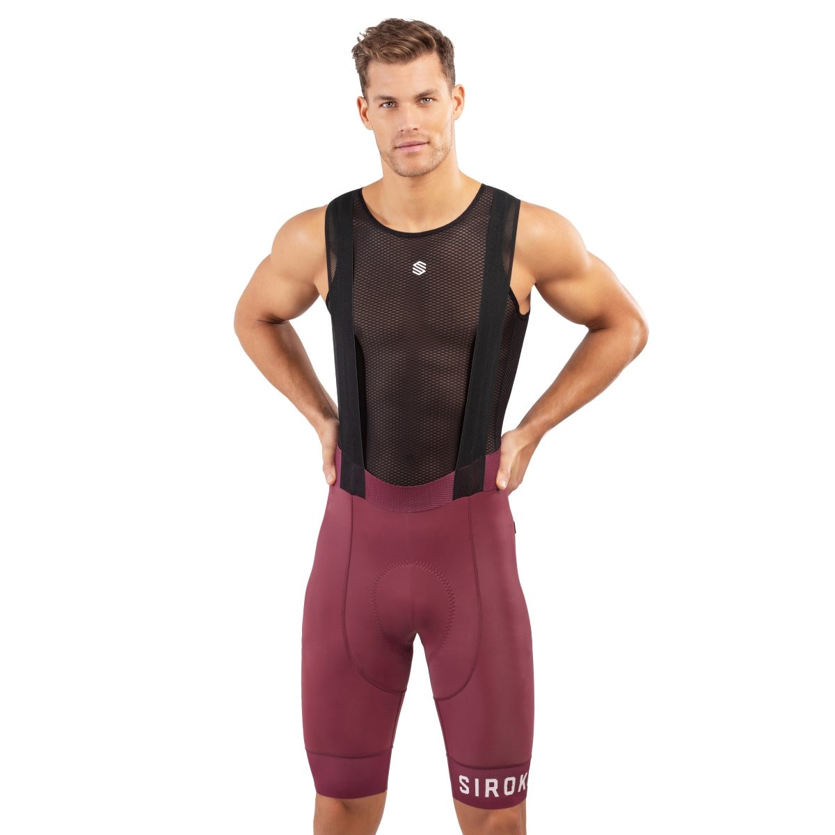 Culotte Curto Ciclismo Bx Bionaz Siroko Vermelho-1