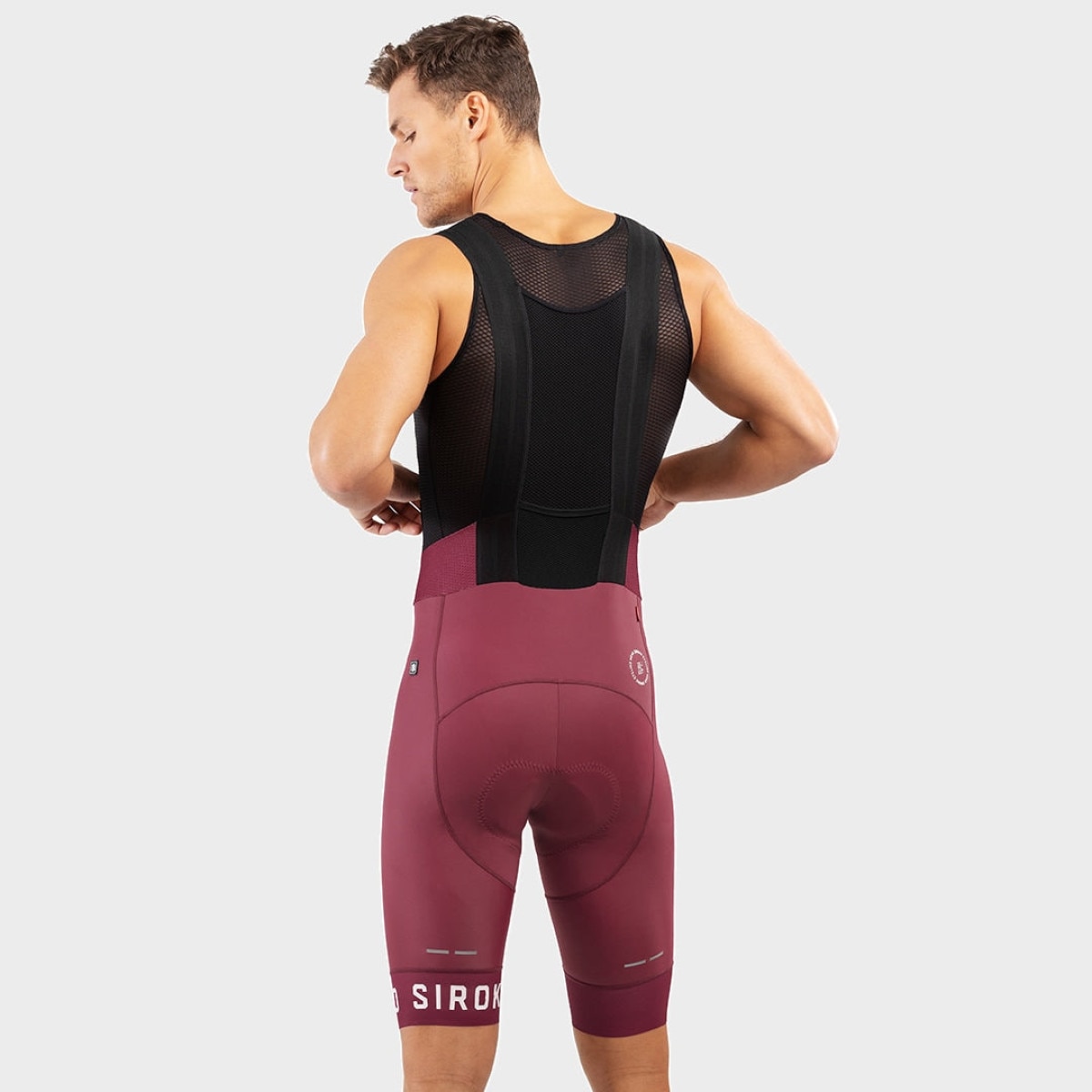 Culotte Curto Ciclismo Bx Bionaz Siroko Vermelho-2