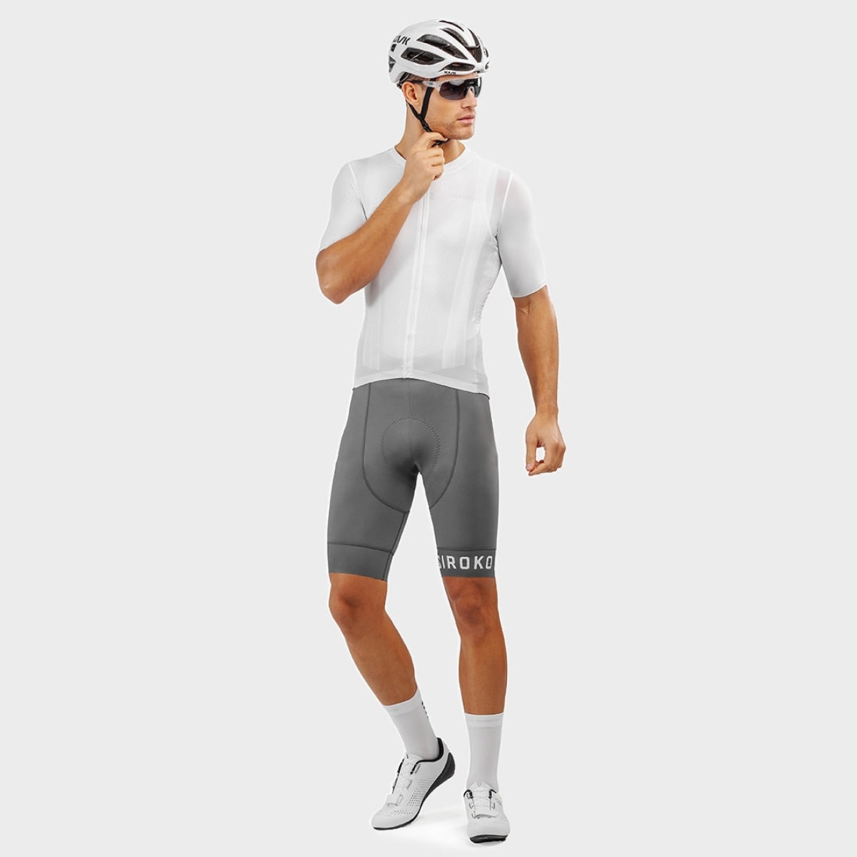 Culotte Curto Ciclismo Bx Fassa Siroko Cinzento-4
