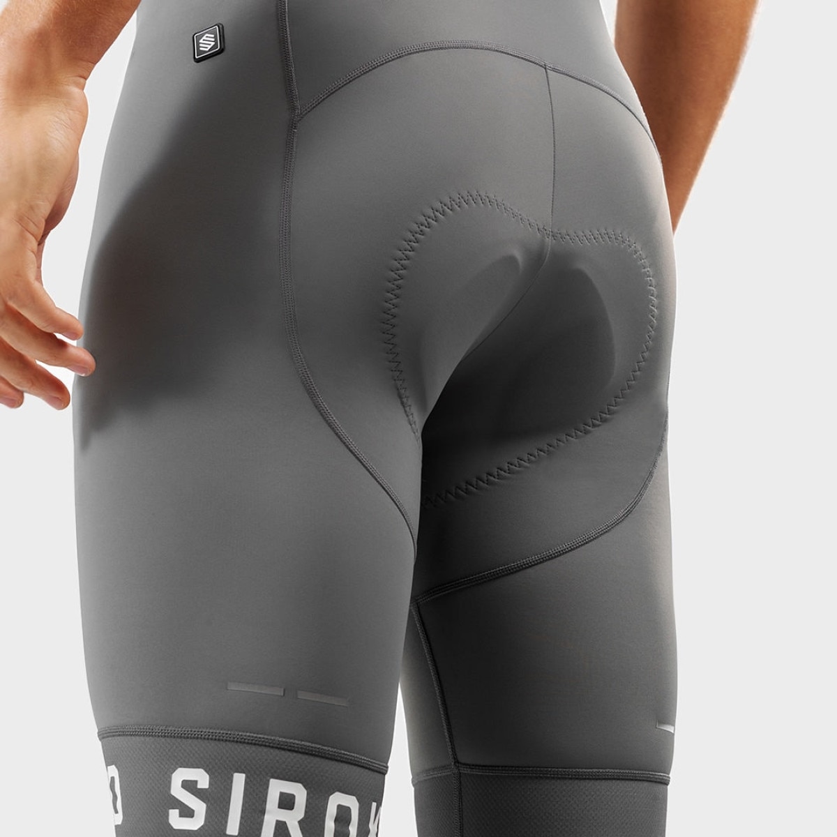 Culotte Curto Ciclismo Bx Fassa Siroko Cinzento-5