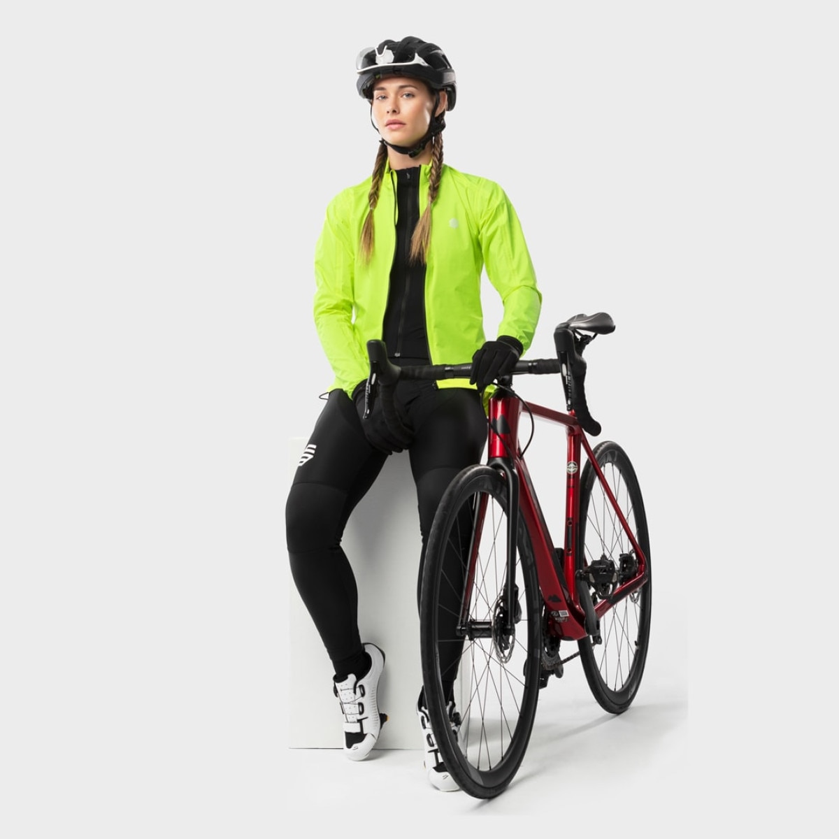 Casaco de Chuva de Ciclismo J2 Siroko Amarelo-4