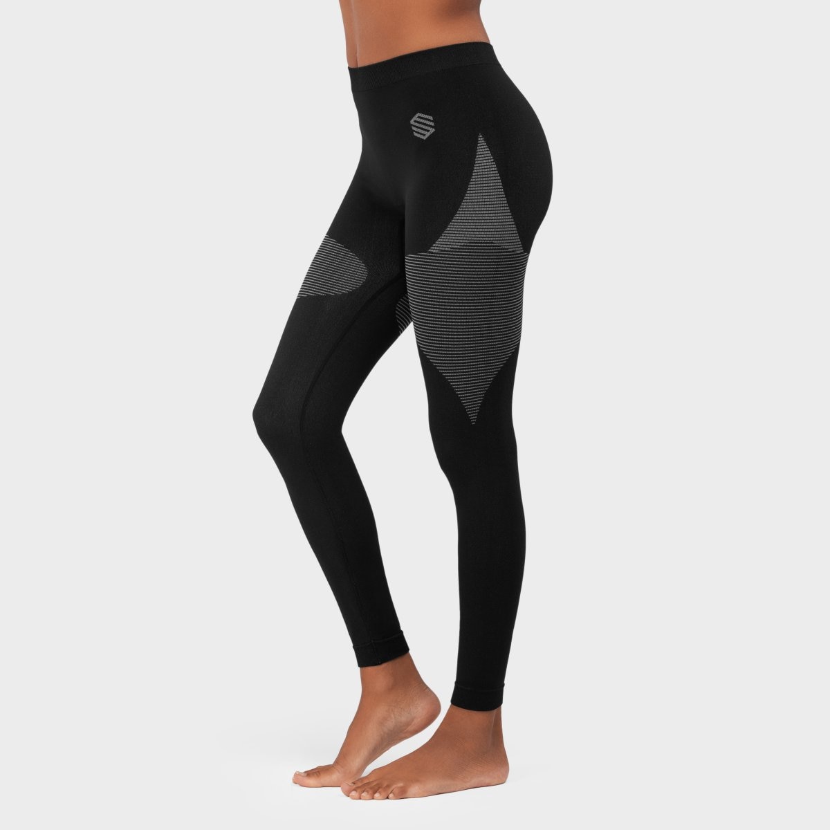 Leggings Compressores Ski e Neve Ultradry Siroko Cinzento-3