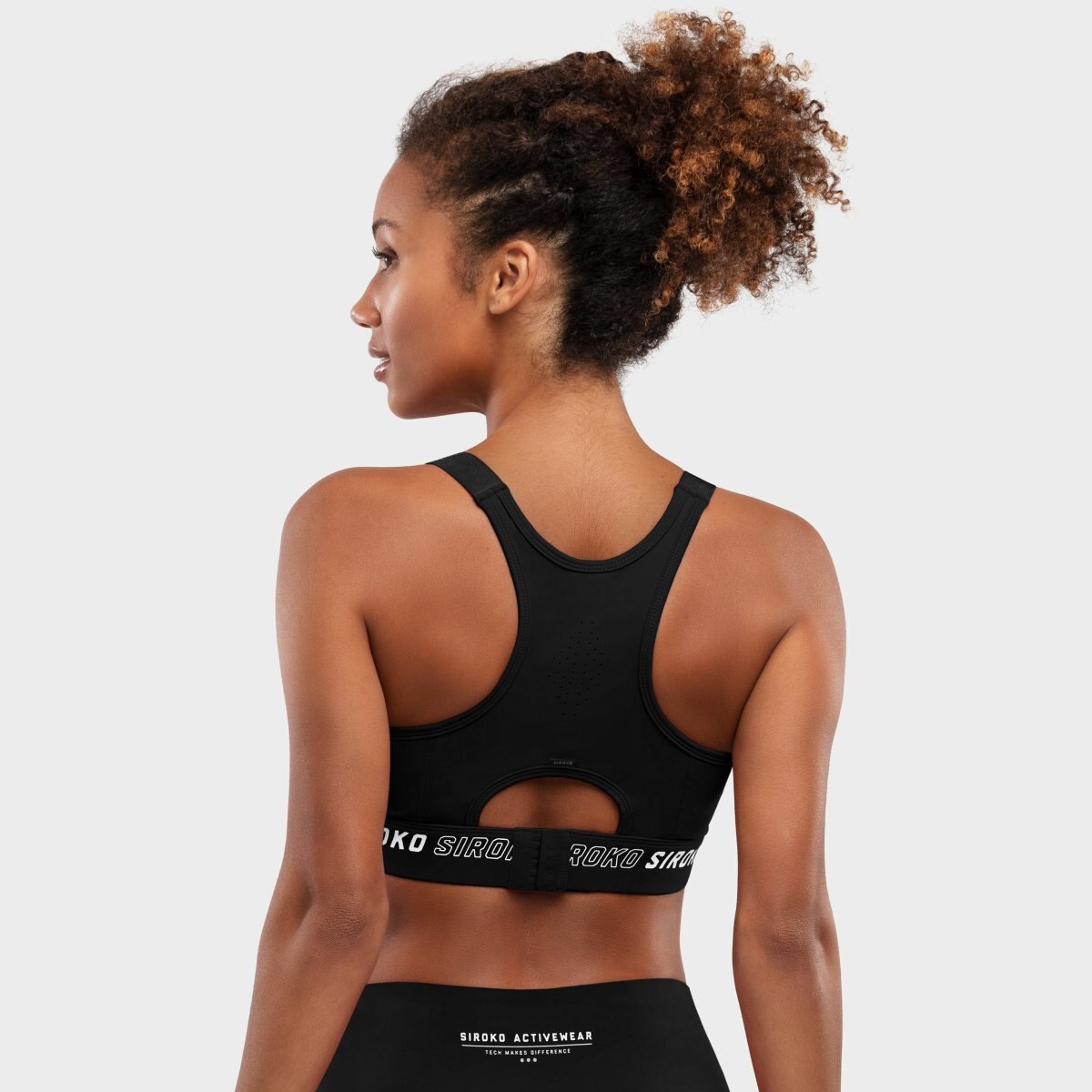Soutien Desportivo de Alto Impacto Cardio Black Siroko Preto-2