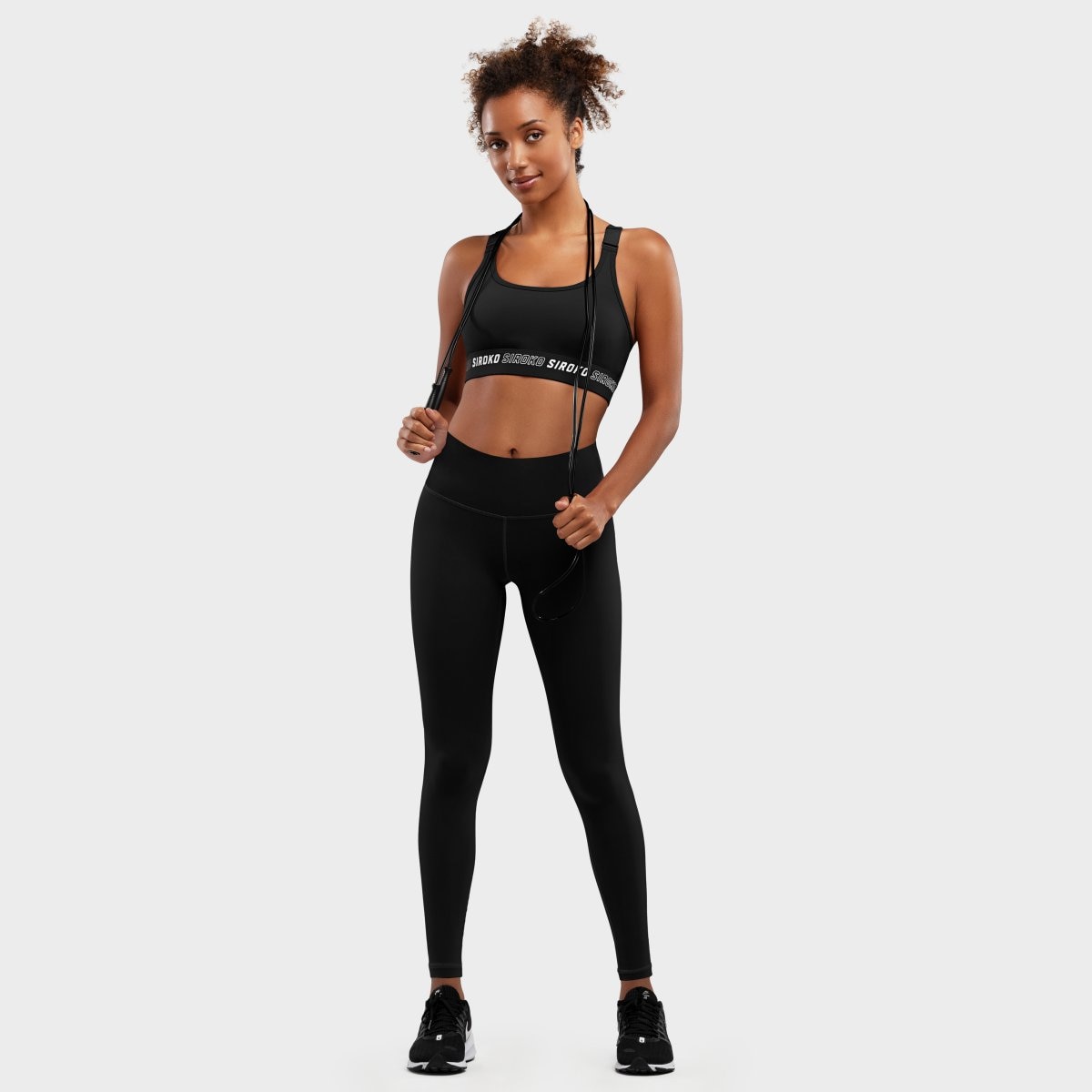 Soutien Desportivo de Alto Impacto Cardio Black Siroko Preto-4