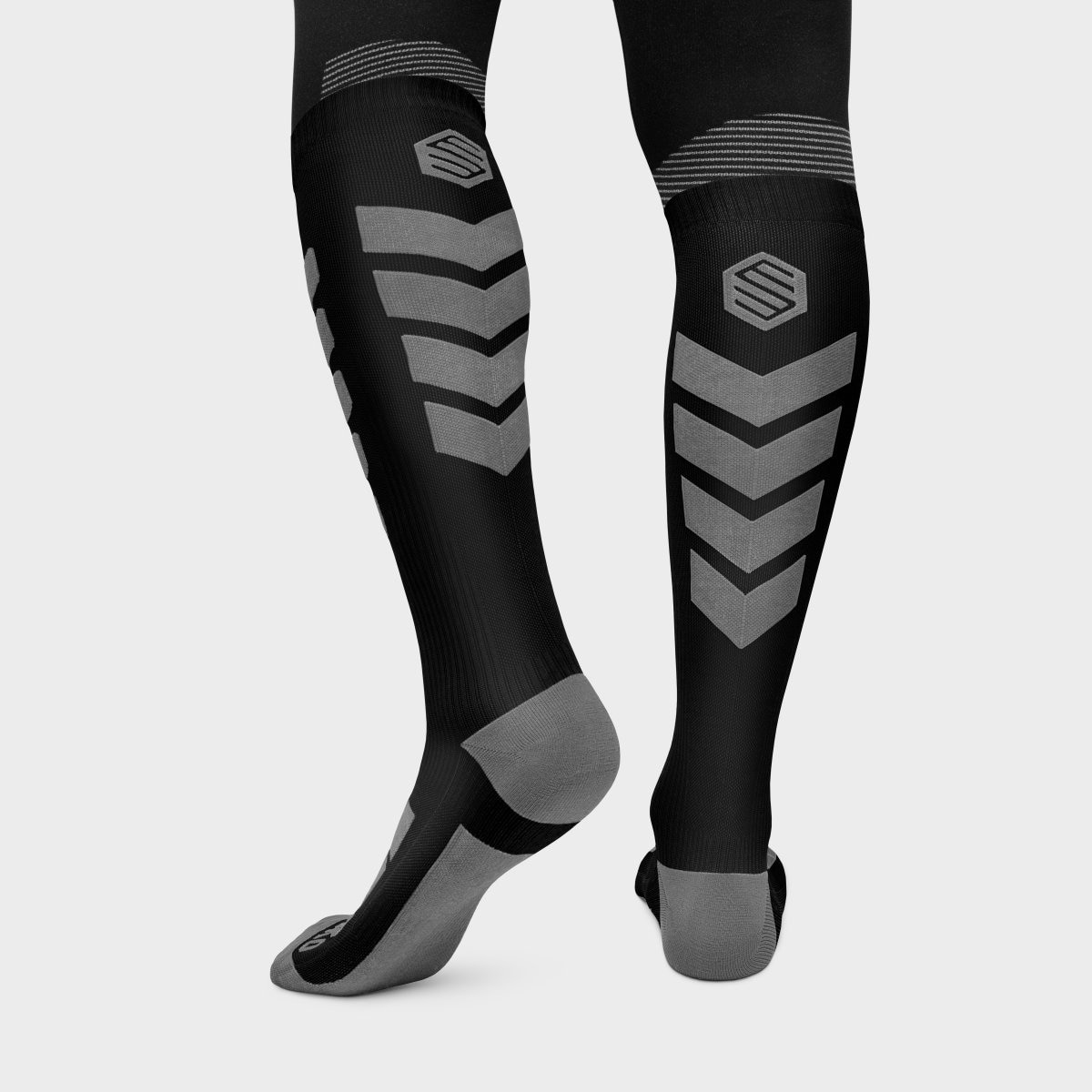 Meias para Snow e Ski Aoraki Black Siroko Preto-2