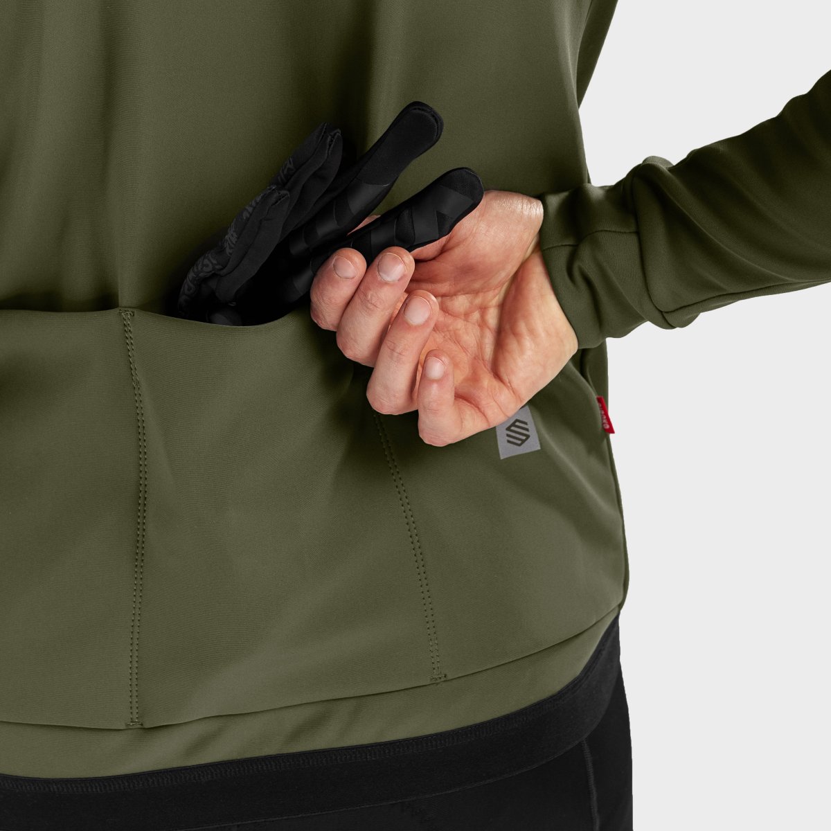 Casaco Softshell Ciclismo J1 Siroko Verde-militar-6