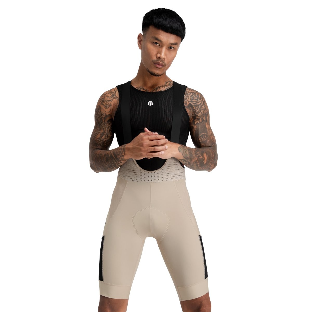 Culotte Curto Gravel Siroko Castanho-claro-1