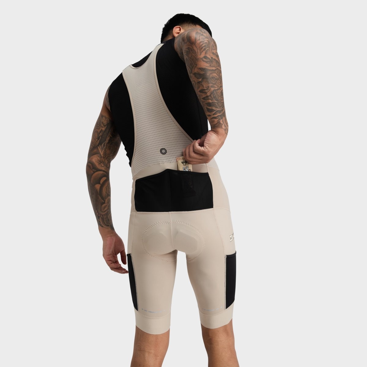Culotte Curto Gravel Siroko Castanho-claro-2