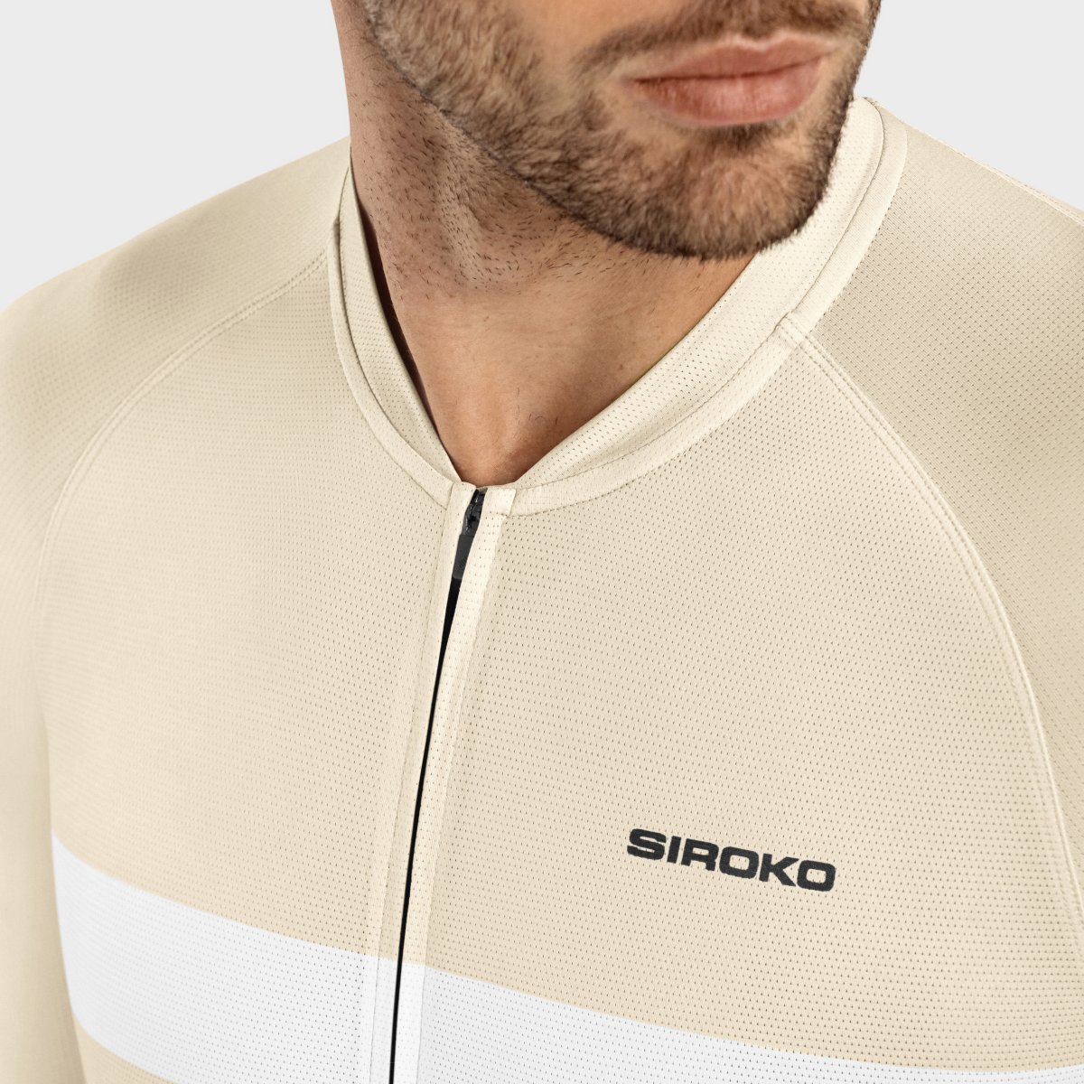 Maillot de Manga Curta Ultraligeiro M3 Siroko Areia-5