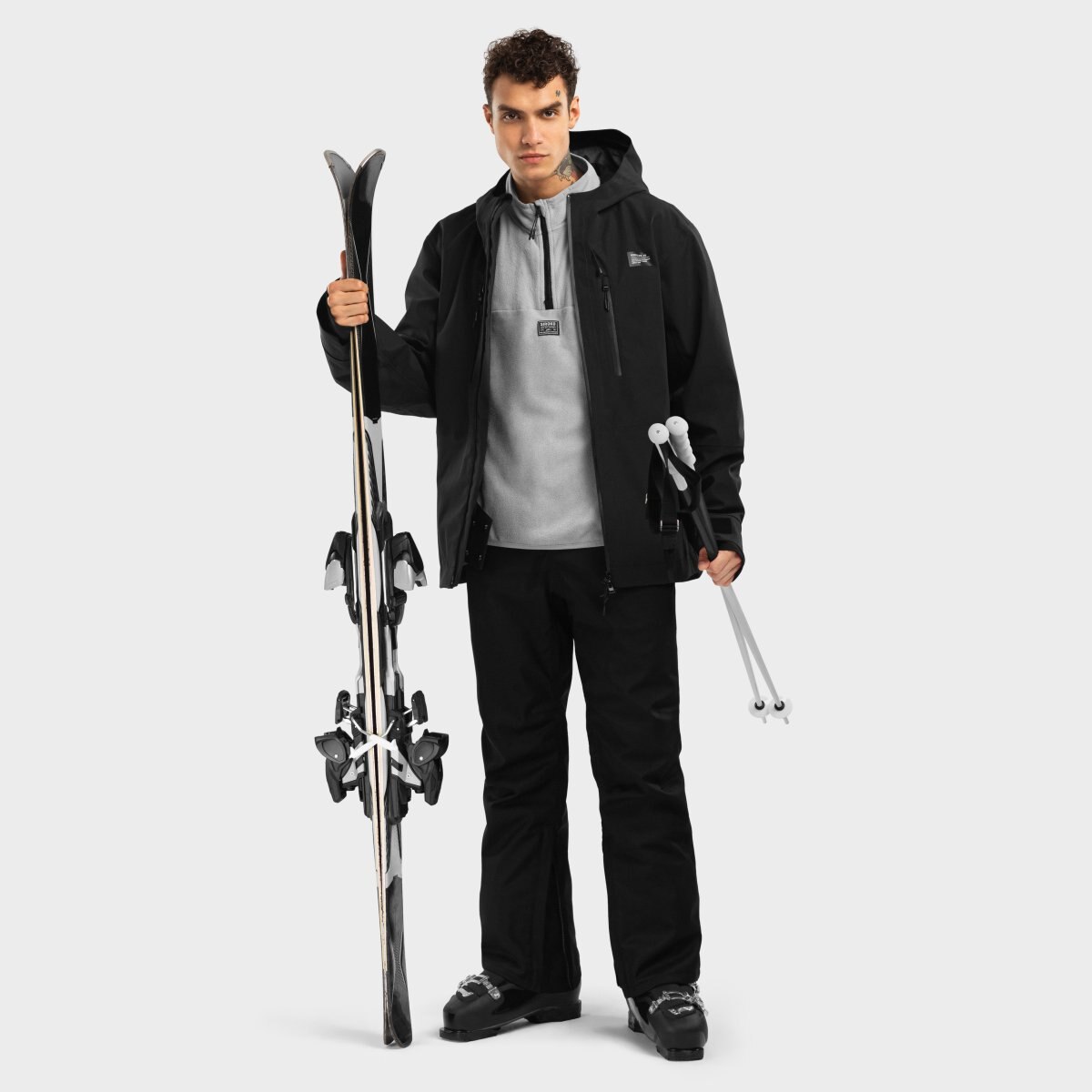 Casaco para Snow e Ski W5 Nix Siroko Preto-4