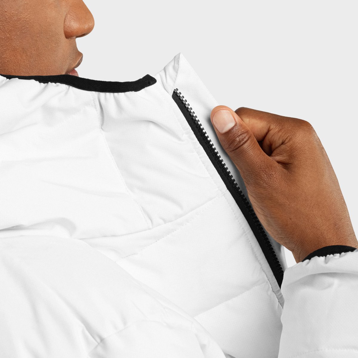 Casaco Acolchoado Resistente à Água Lifestyle Natur Siroko Branco-6