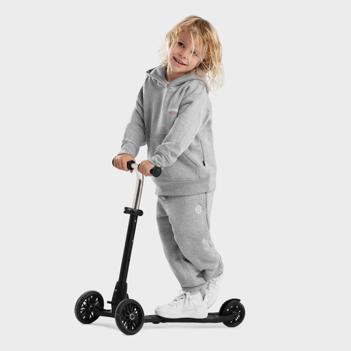Calças de Fato de Treino Infantil Snug Siroko Cinzento-4