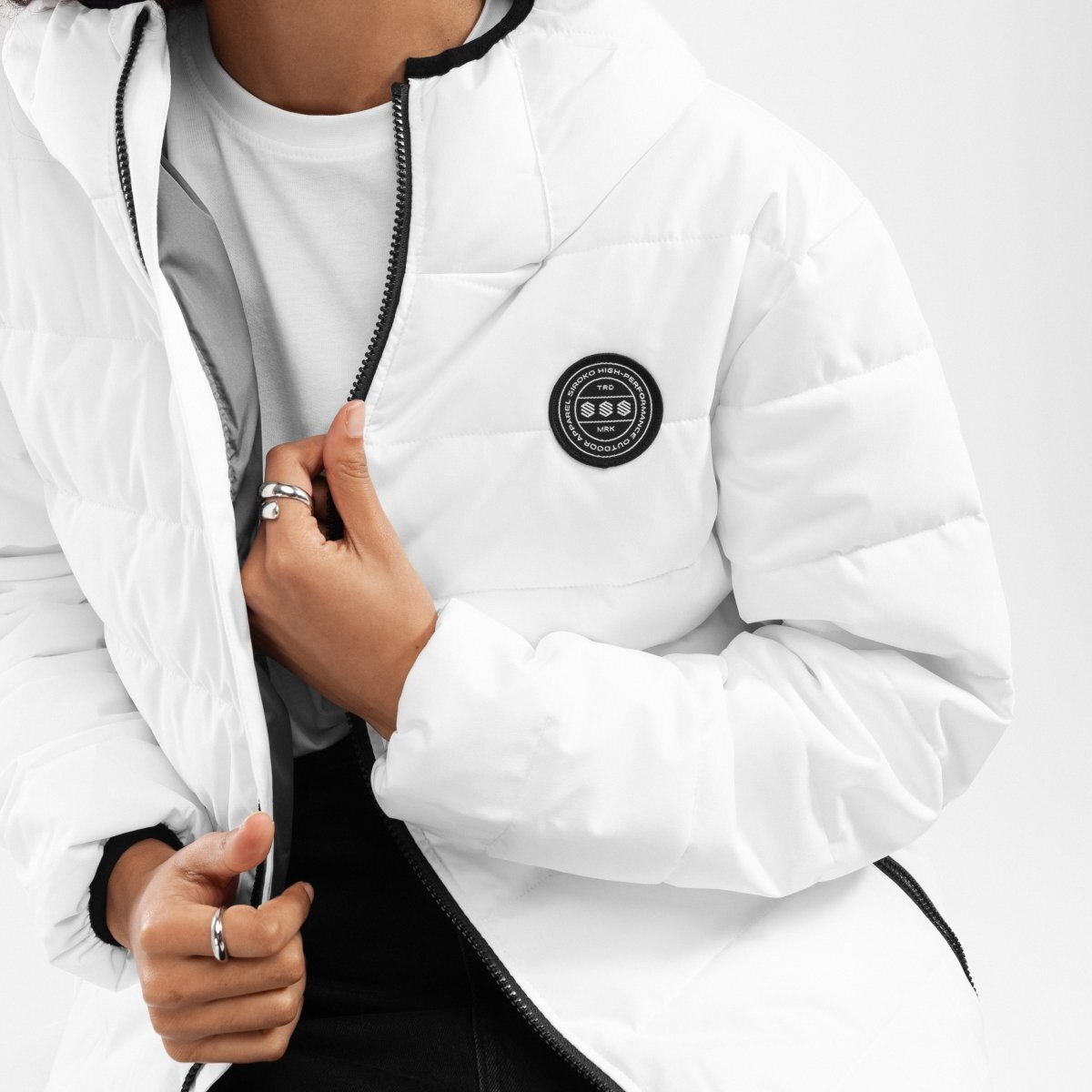 Casaco Acolchoado Resistente à Água Lifestyle Natur-w Siroko Branco-5