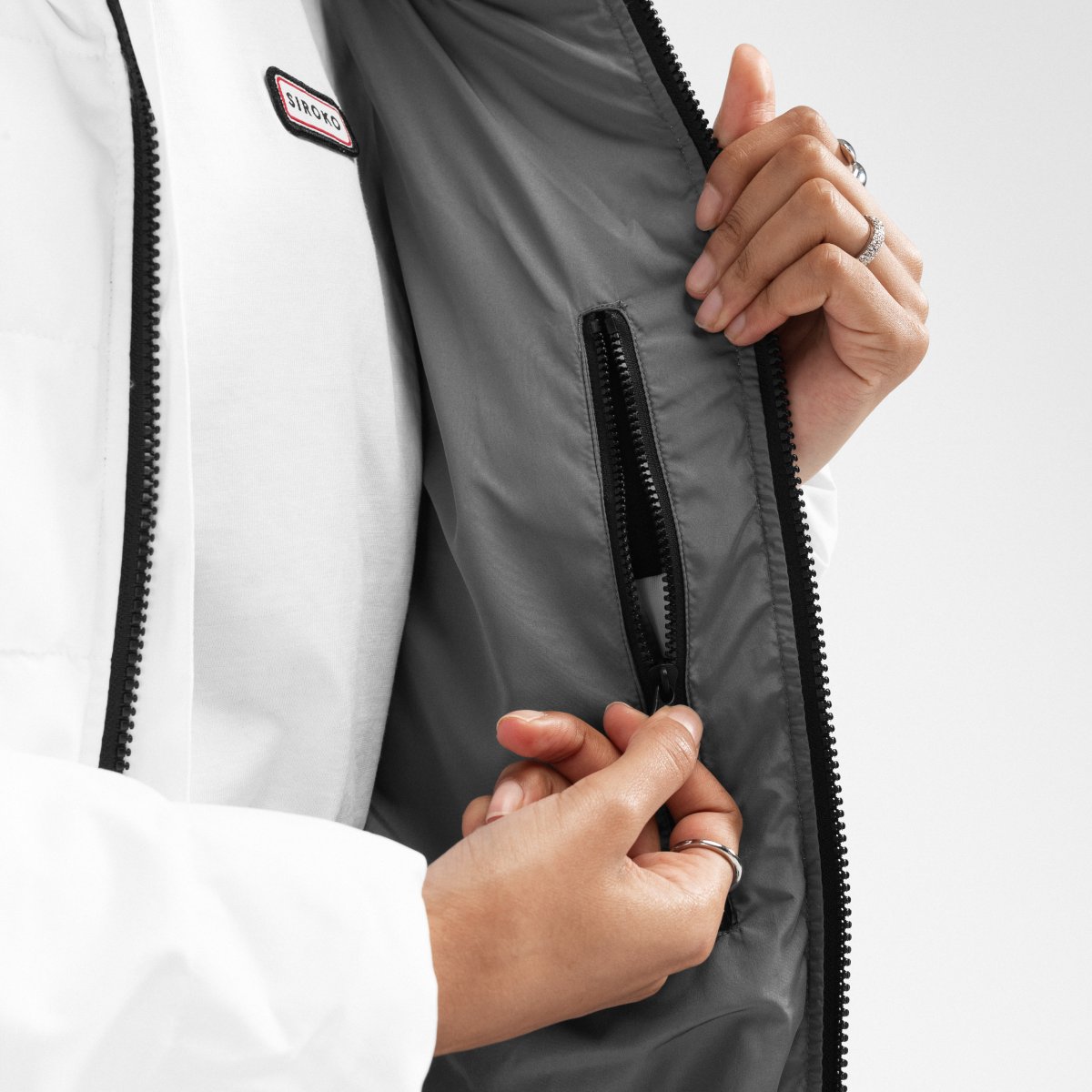 Casaco Acolchoado Resistente à Água Lifestyle Natur-w Siroko Branco-4