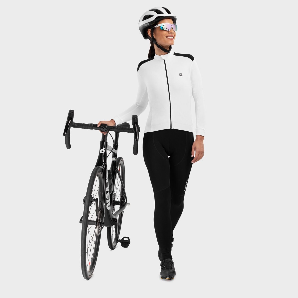 Maillot Ciclismo Térmico Srx M4 Siroko Branco-4