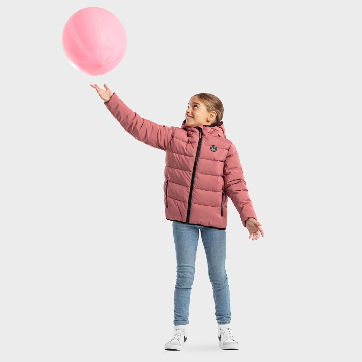 Casaco Acolchoado Resistente À Água Infantil Mist-g Siroko Rosa-4