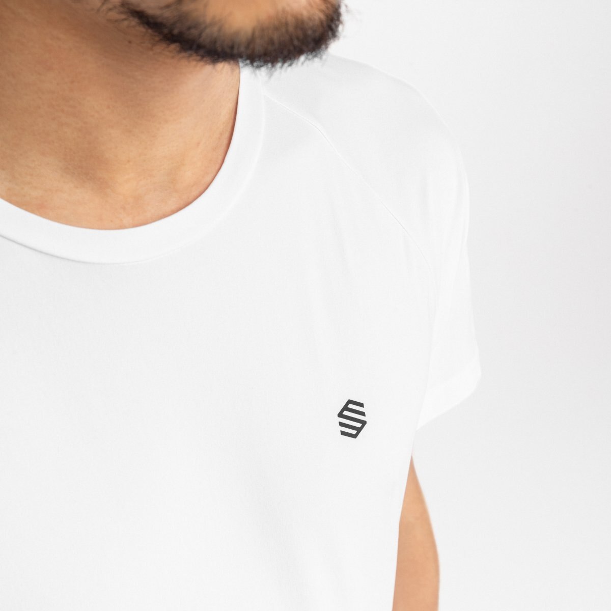 T-shirt de Manga Curta Montanha Picos Siroko Branco-5